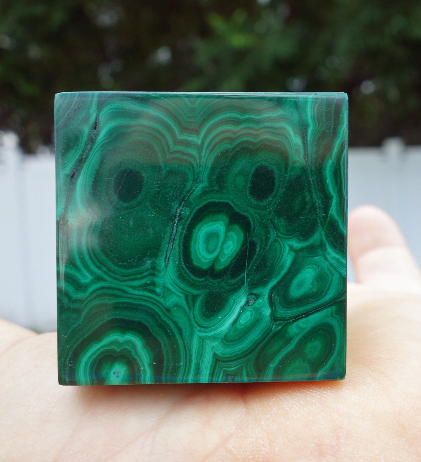 Solid Green MALACHITE CUBE Crystal South Africa For Sale