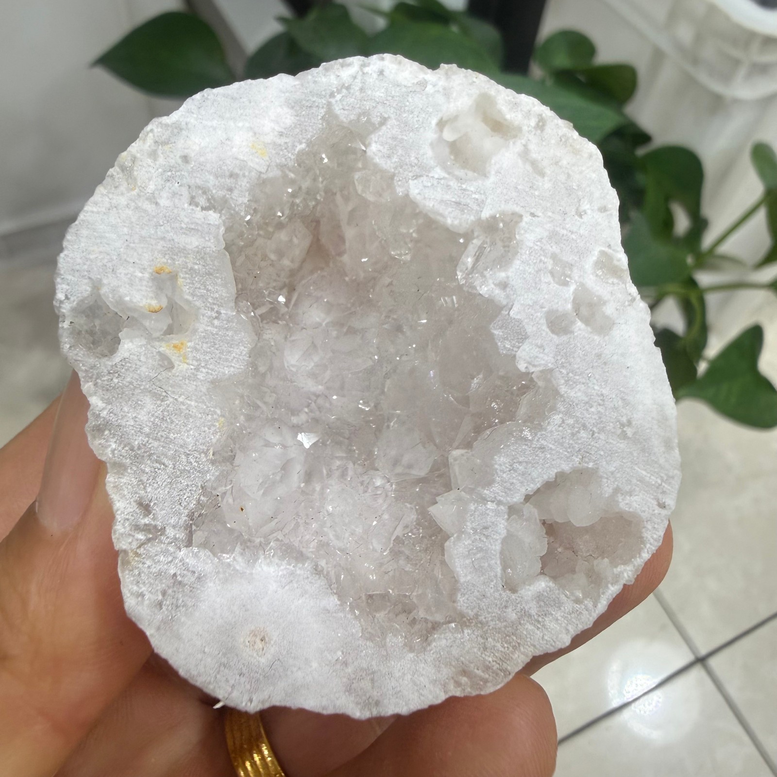 natural White crystal Cave run-of-mine quartz crystal Healing gift random 1pc