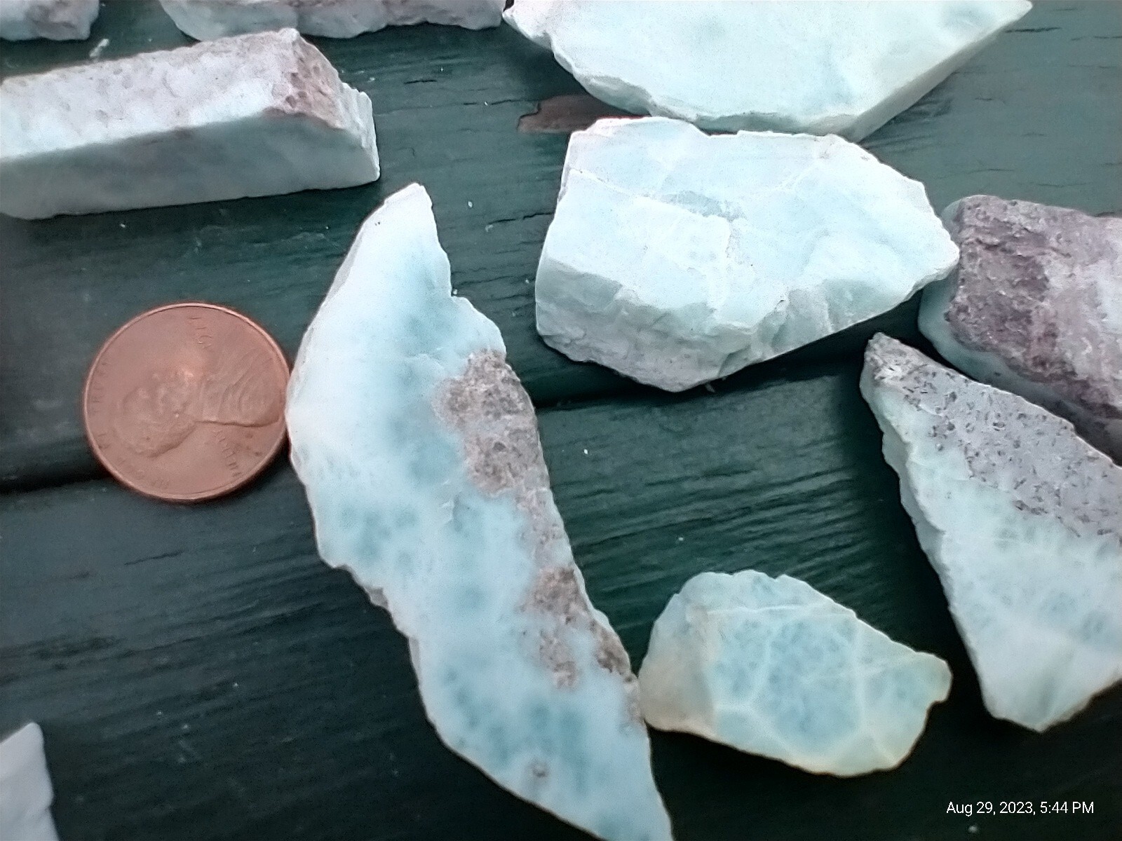Dolphin Stone Larimar Atlantis Authentic Slab Rough Gem Stone lot 246 gr