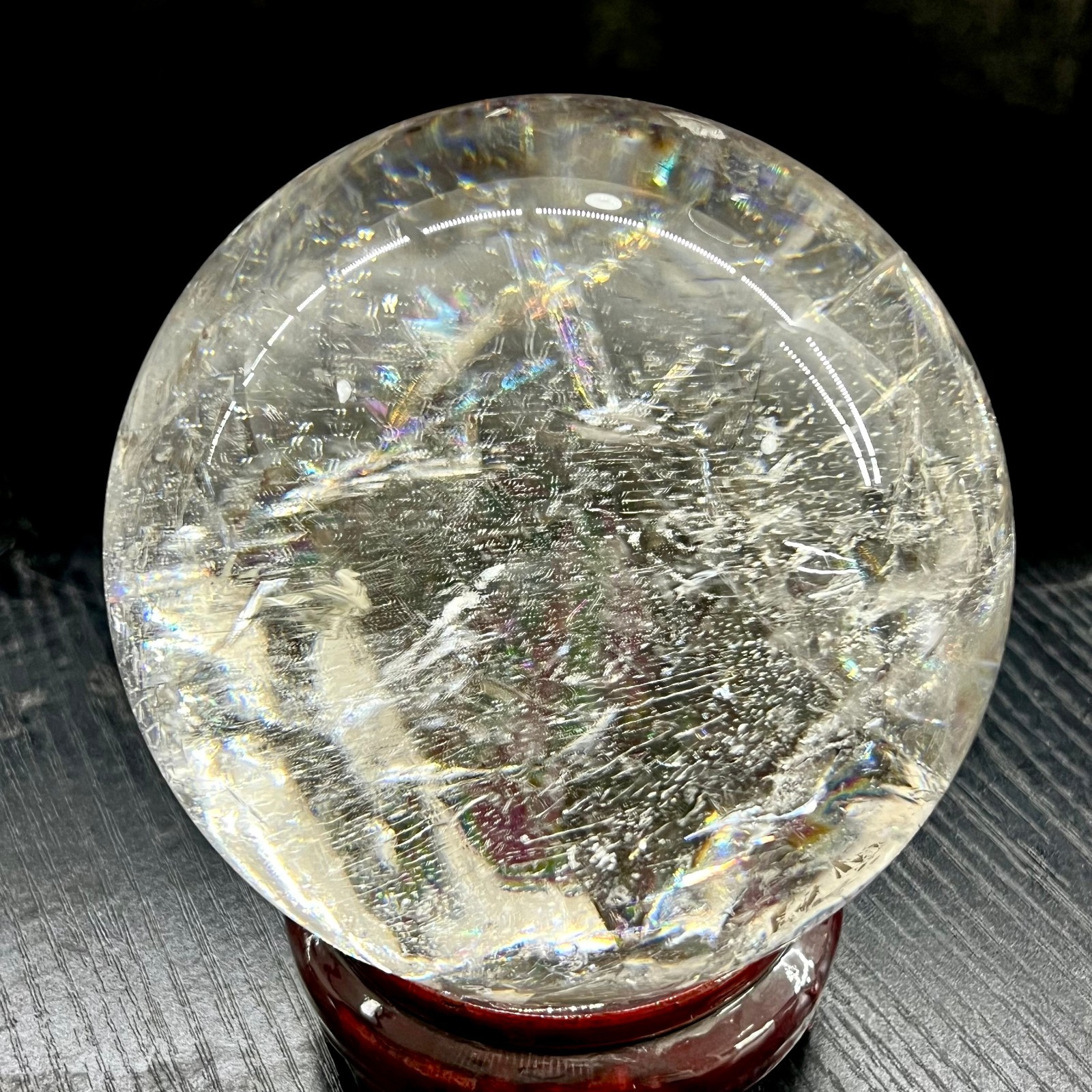 5.7LBTop Natural Clear Quartz Sphere Crystal Ball Reiki Meditation Gems Gifts