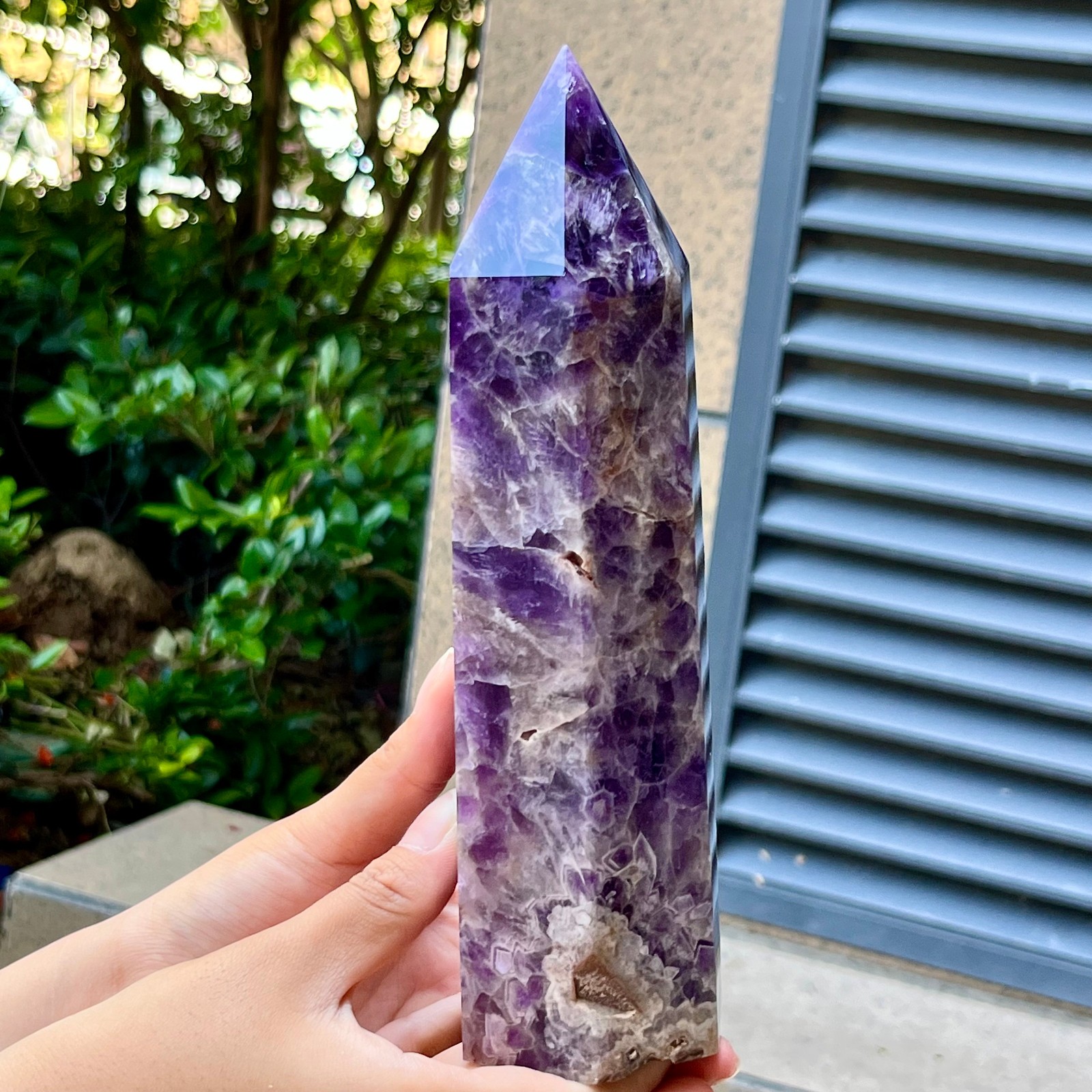 Premium Amethyst Crystal Tower Natural Purple Polished Point 2.8 lb