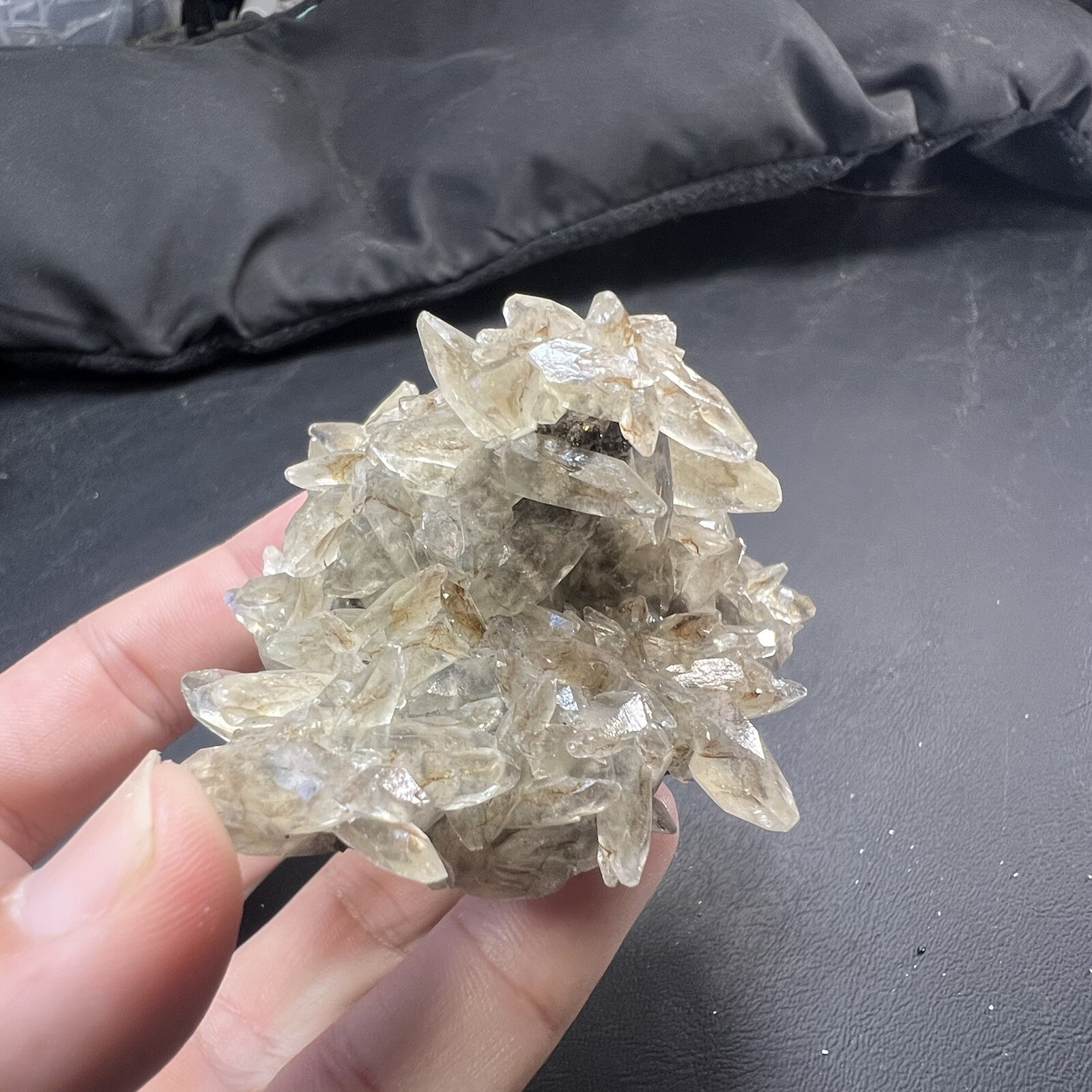 Calcite Crystal with Chalcopyrite Dolomite Matrix / Missouri