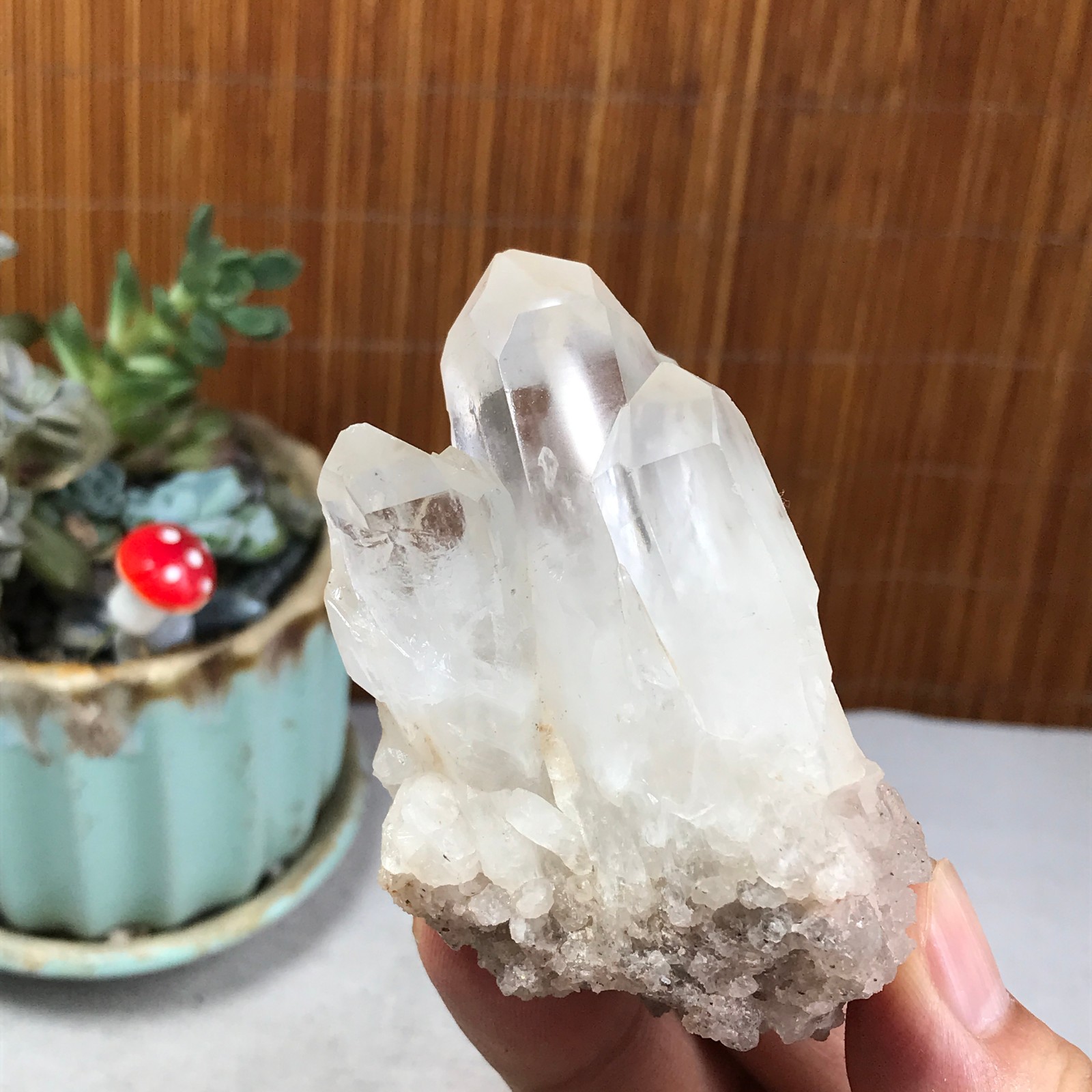 77-54-43mm Natural crystal clusters pretty Quartz Mineral Specimen 146g A6228