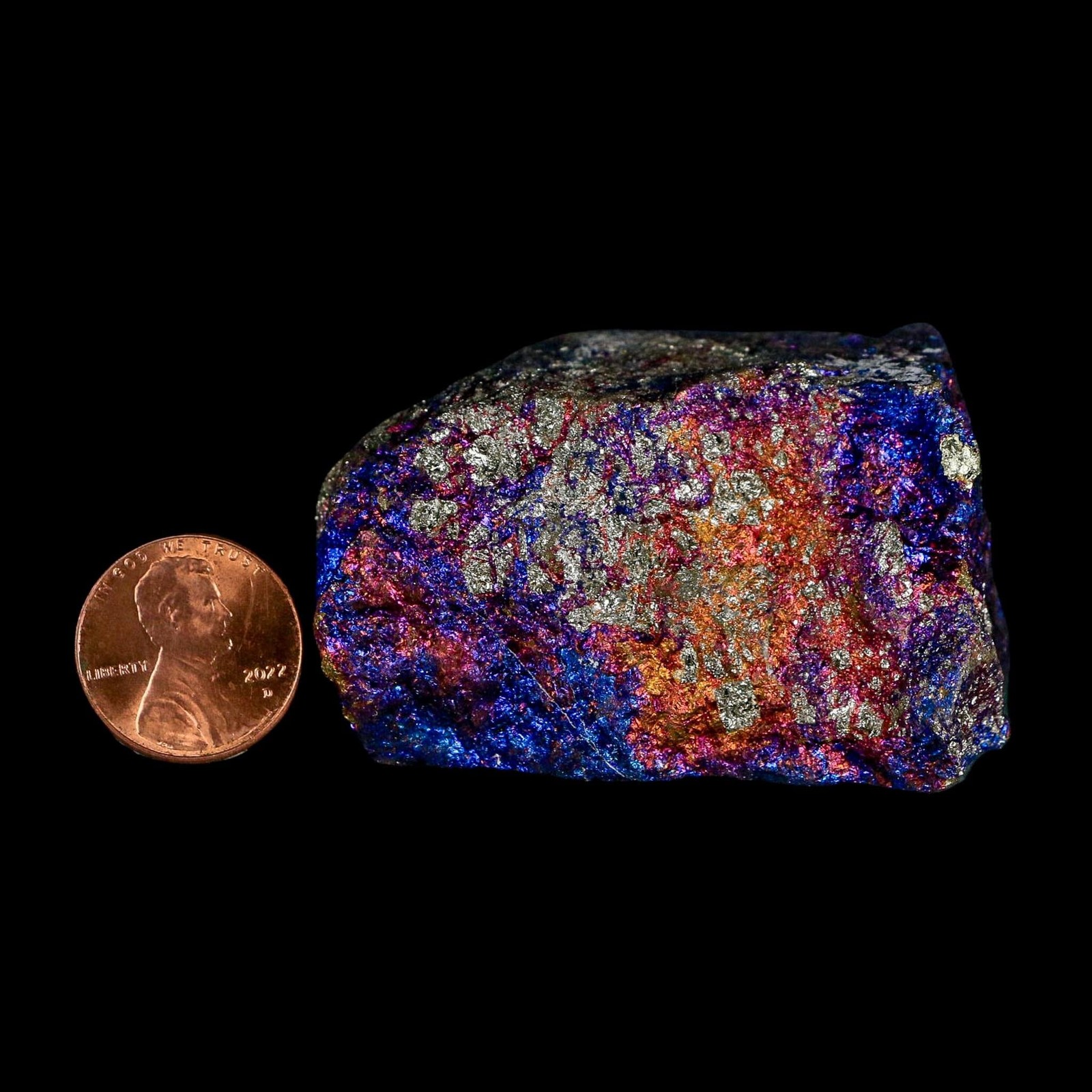 2.2″ Chalcopyrite Bornite Brilliant Multicolored Peacock Ore Chihuahua Mexico