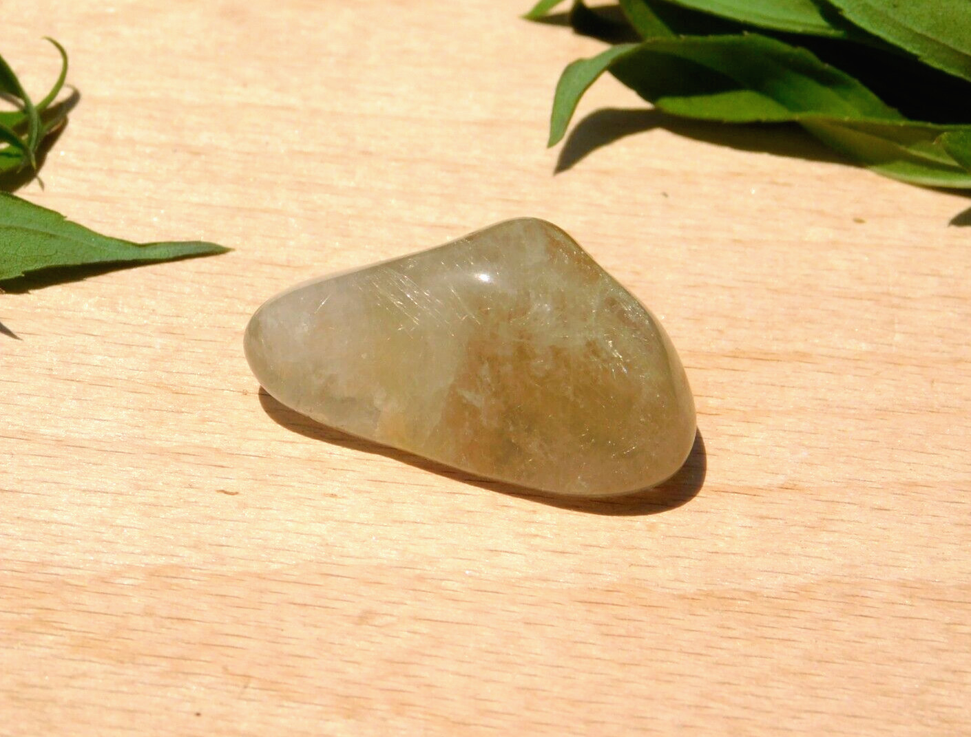 Clear Quartz Crystal with Gold Rutile Needles for Energy Healing and Meditation