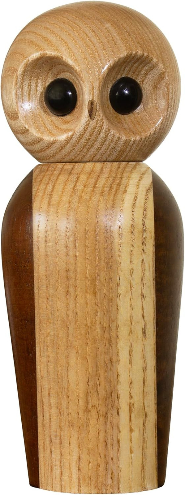 Owl Refillable Pepper Grinder, Manual Pepper Mill with Ceramic Grinder and Adjus