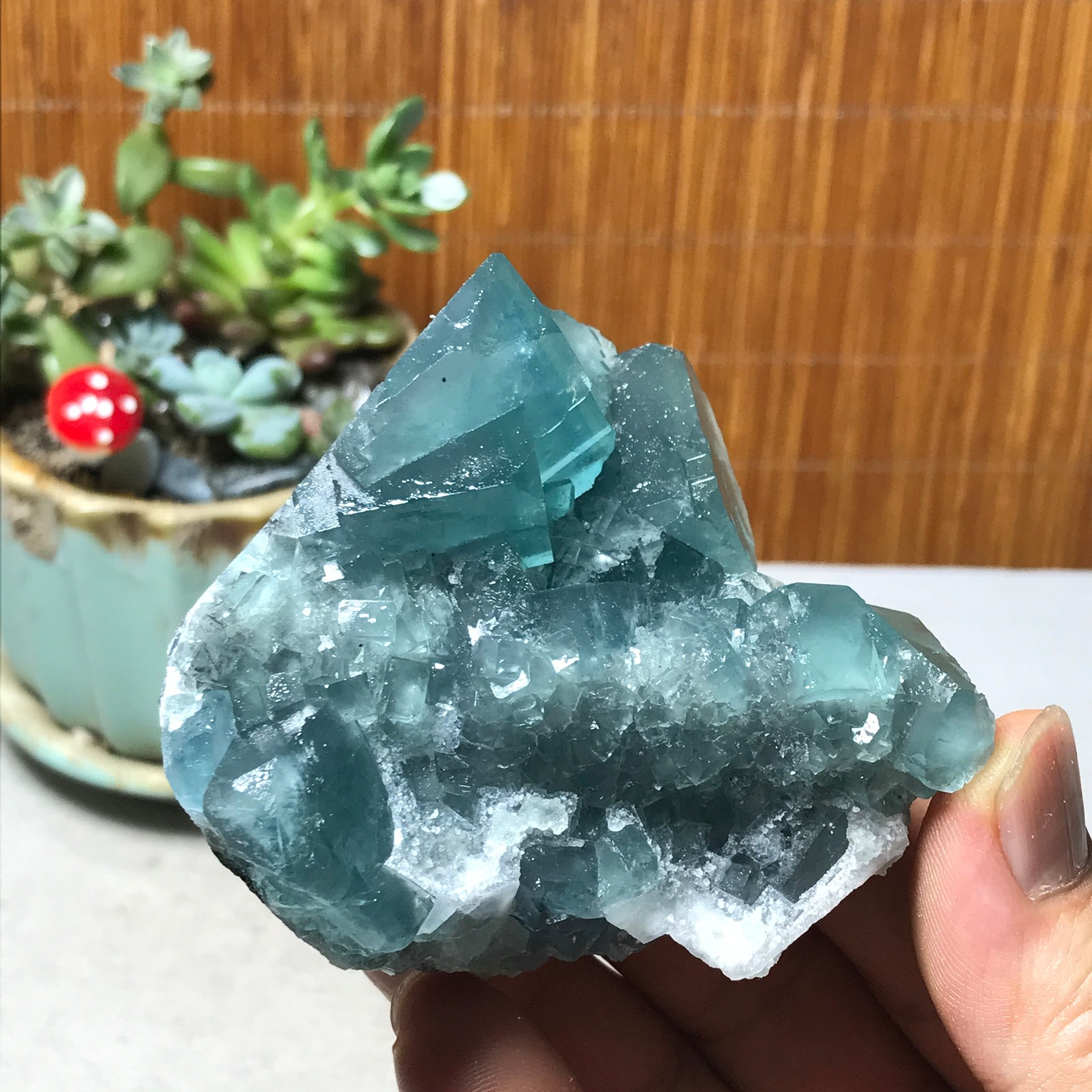 75-67-40mm Rare Natural Green Calcite fluorite Mineral Specimen 221g A6082