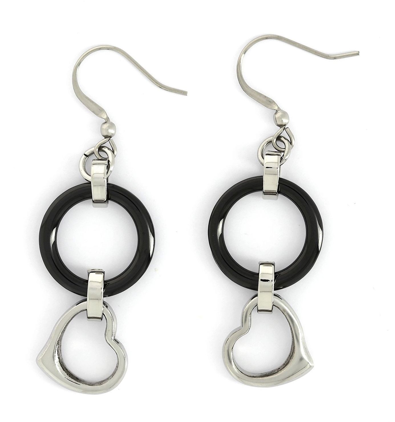 Ceramic earrings black Jewelry