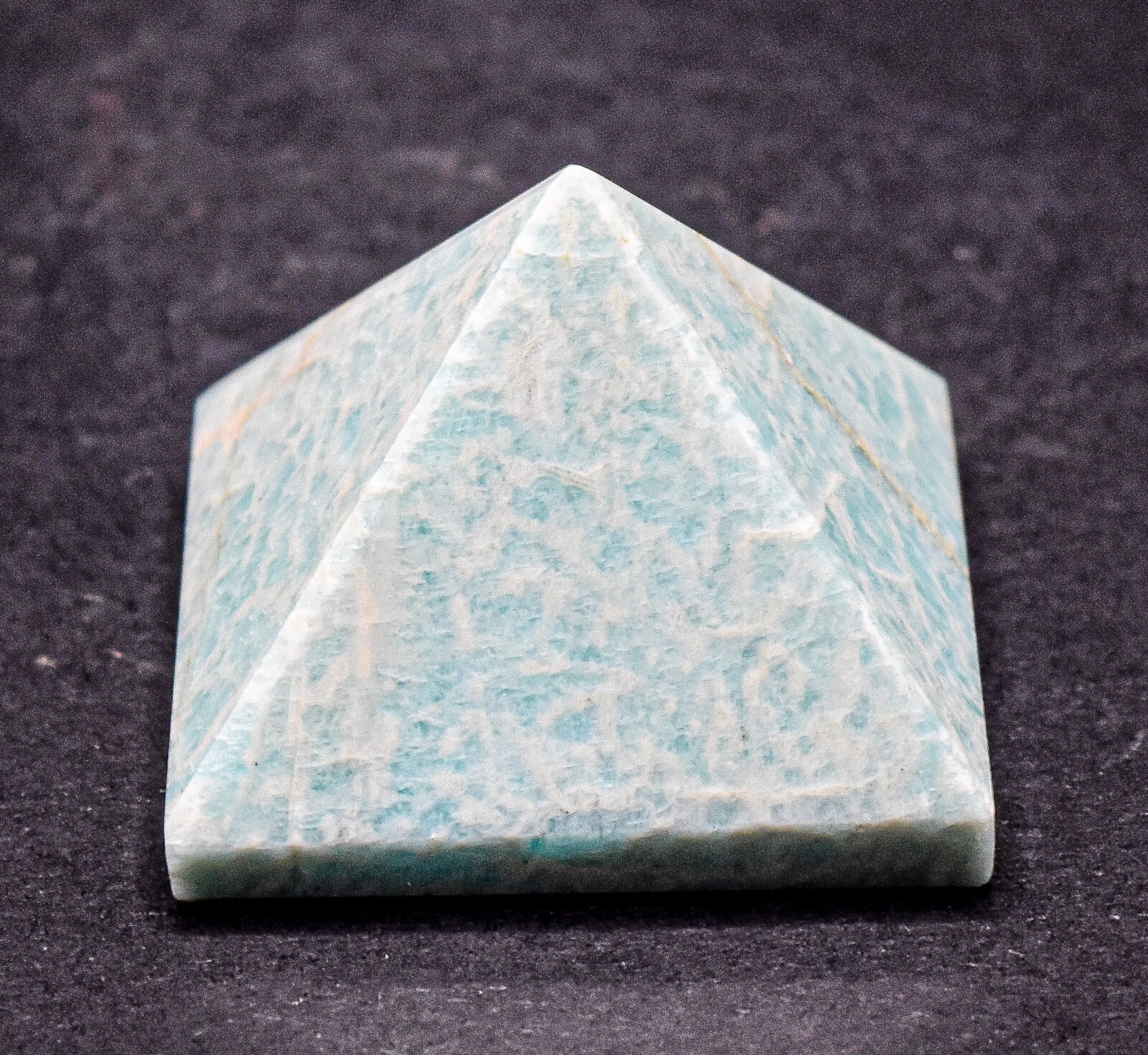 34mm Amazonite Pyramid Polished Natural Feldspar Gemstone Crystal Mineral India
