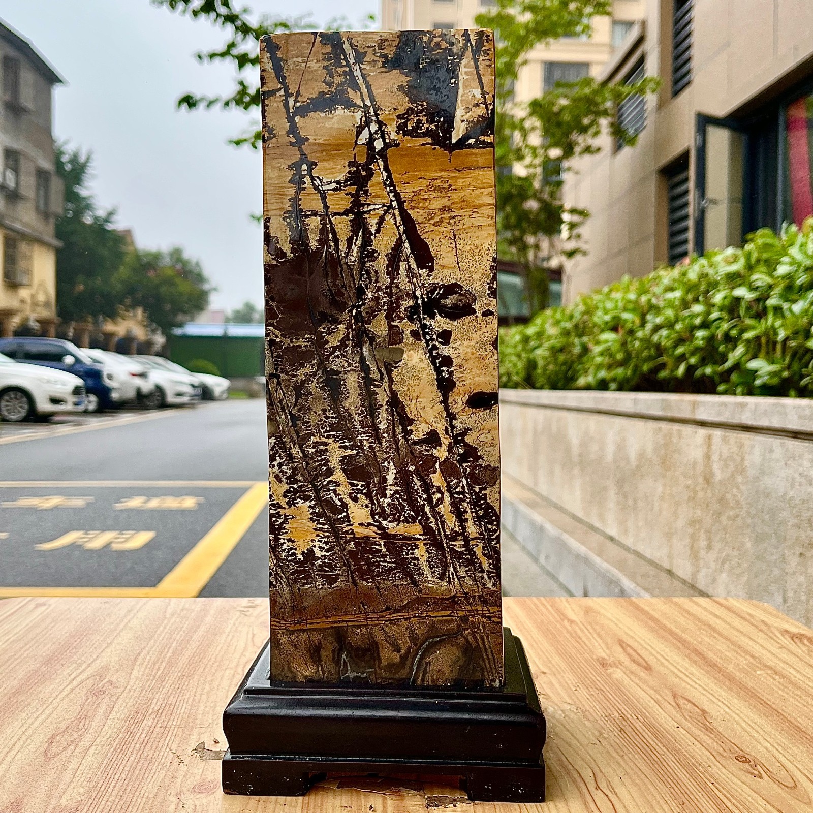 16.11LB High quality Chinese painting stone column quartz specimen