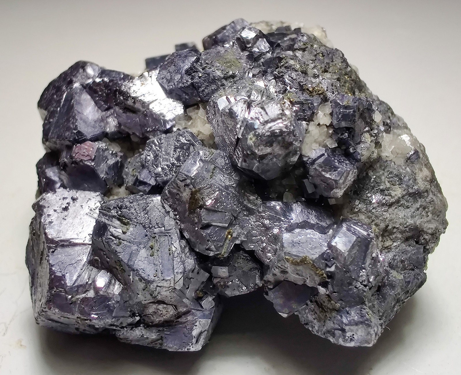 Galena crystals with Dolomite and Pyrite, collection piece. Illinois. 58 grams.