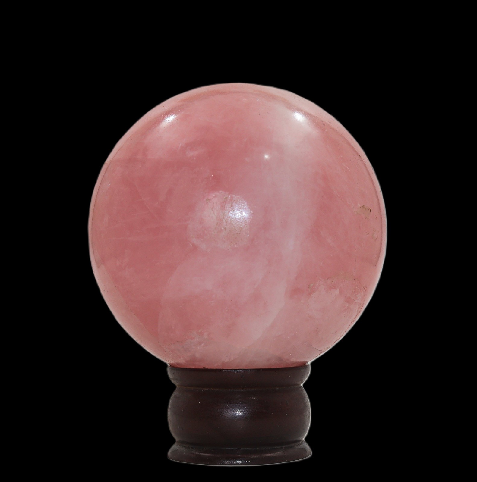 110mm Rose Quartz Sphere Pink Crystal Ball Reiki Healing Stone