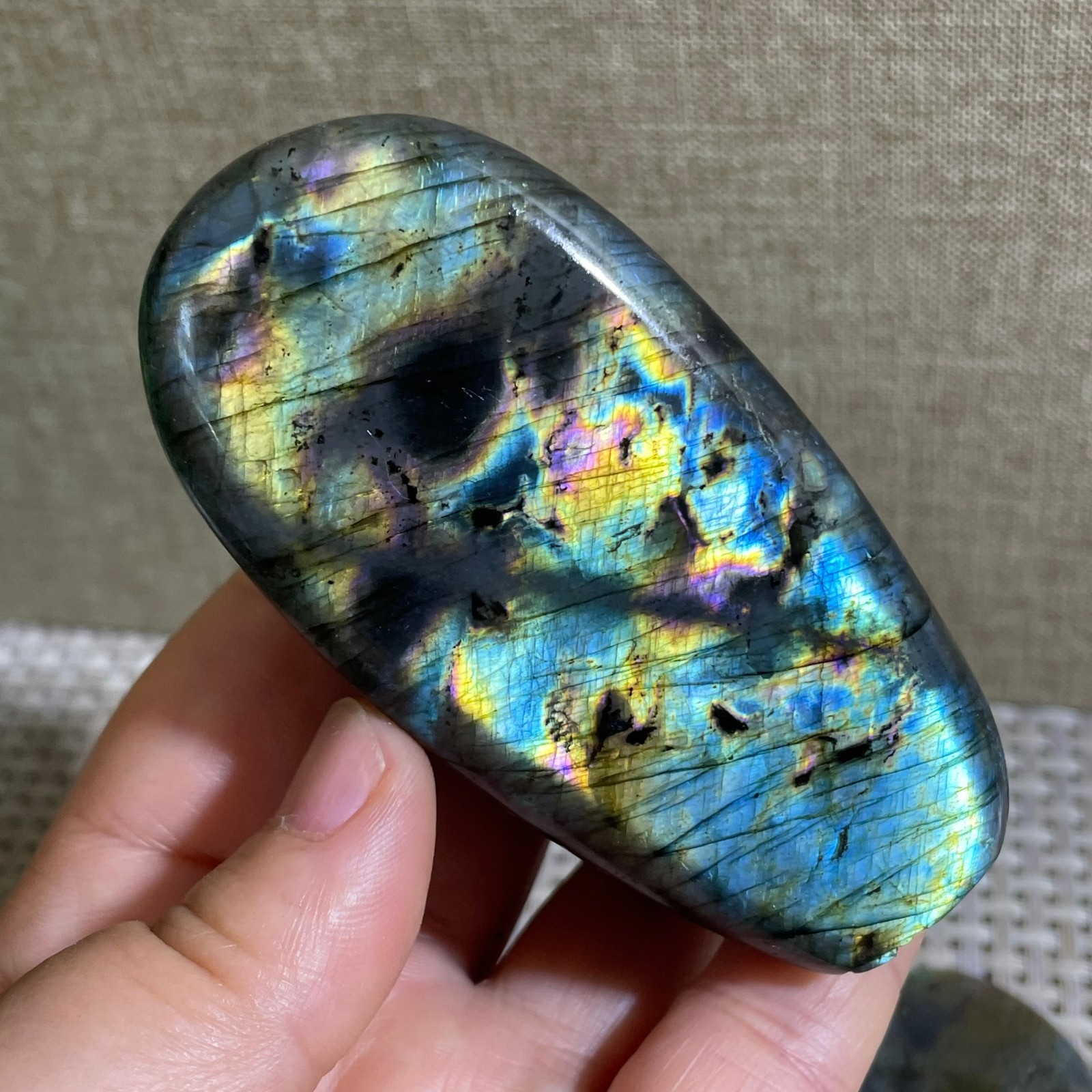 Natural Labradorite Crystal gemstone rough original Specimen 192g