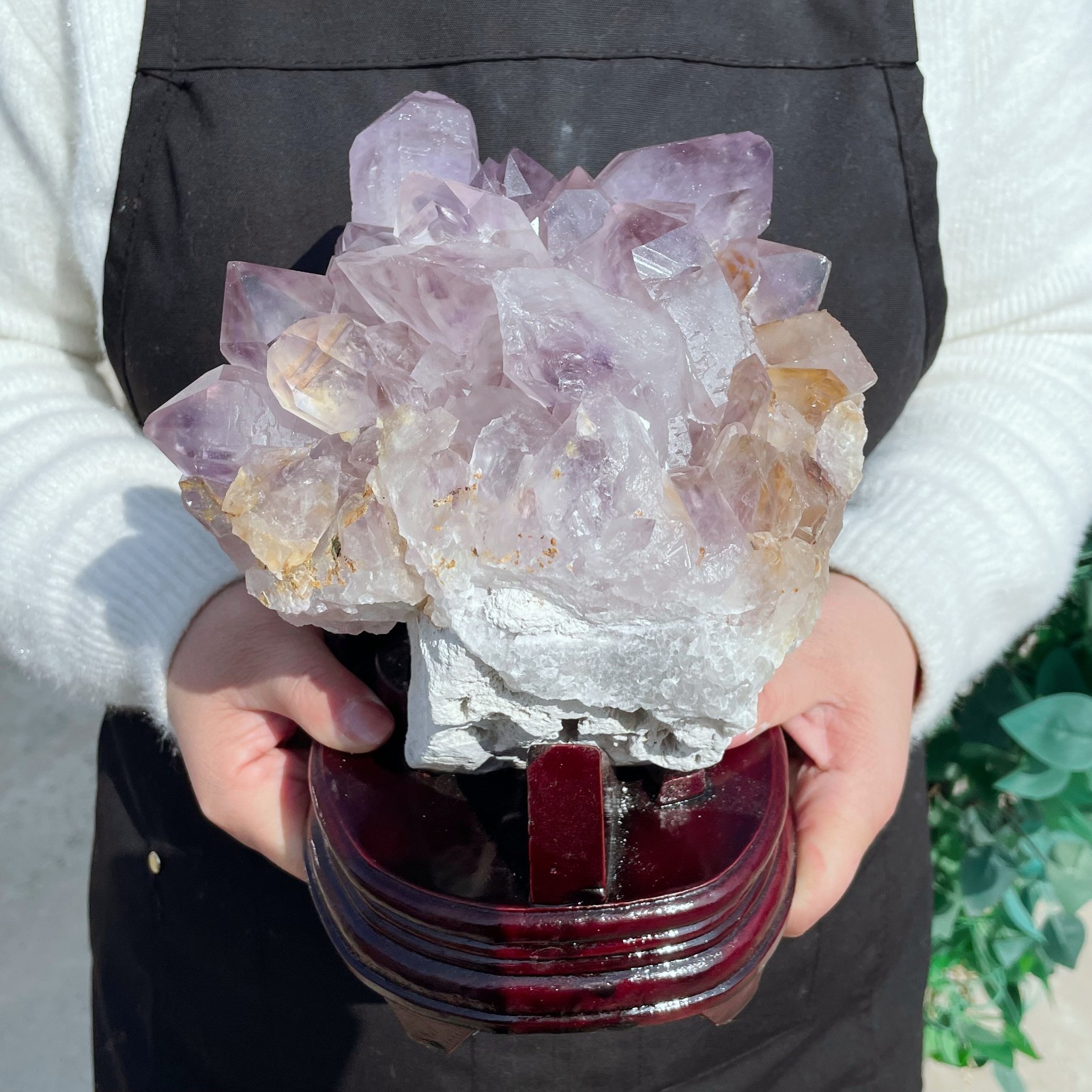 ALL 10.3LB Natural Amethyst Quartz Cluster Crystal Mineral Point Healing C2641