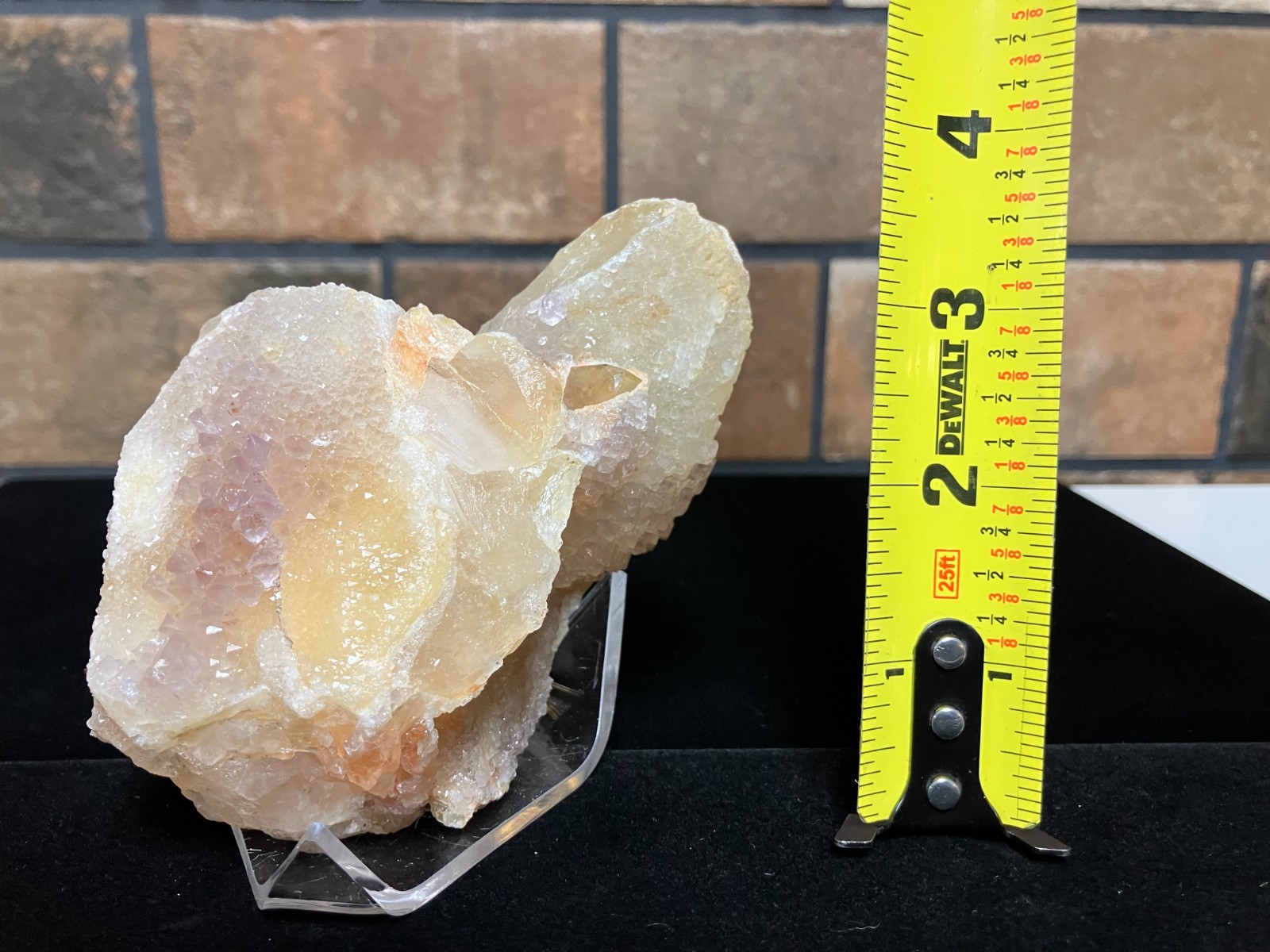 Quartz with Amethyst – 468g, Lovestar Cascading Quartz from South Africa