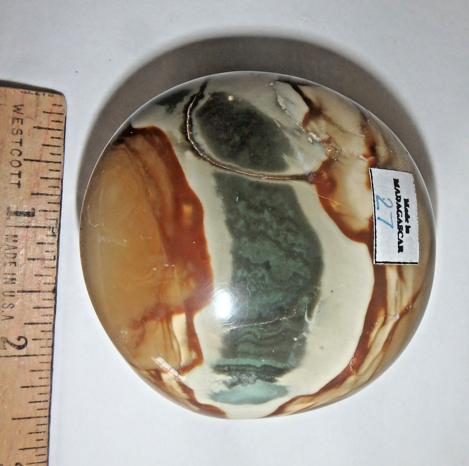 Crystal Stunning Polychrome Jasper $27 Polished 183 grams