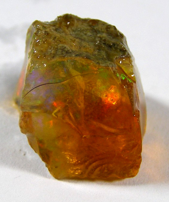 SUPERB COLOUR FLASH NATURAL ETHIOPIAN OPAL PIECE – 1.7 x 1.5 cms 3.73 gms #2