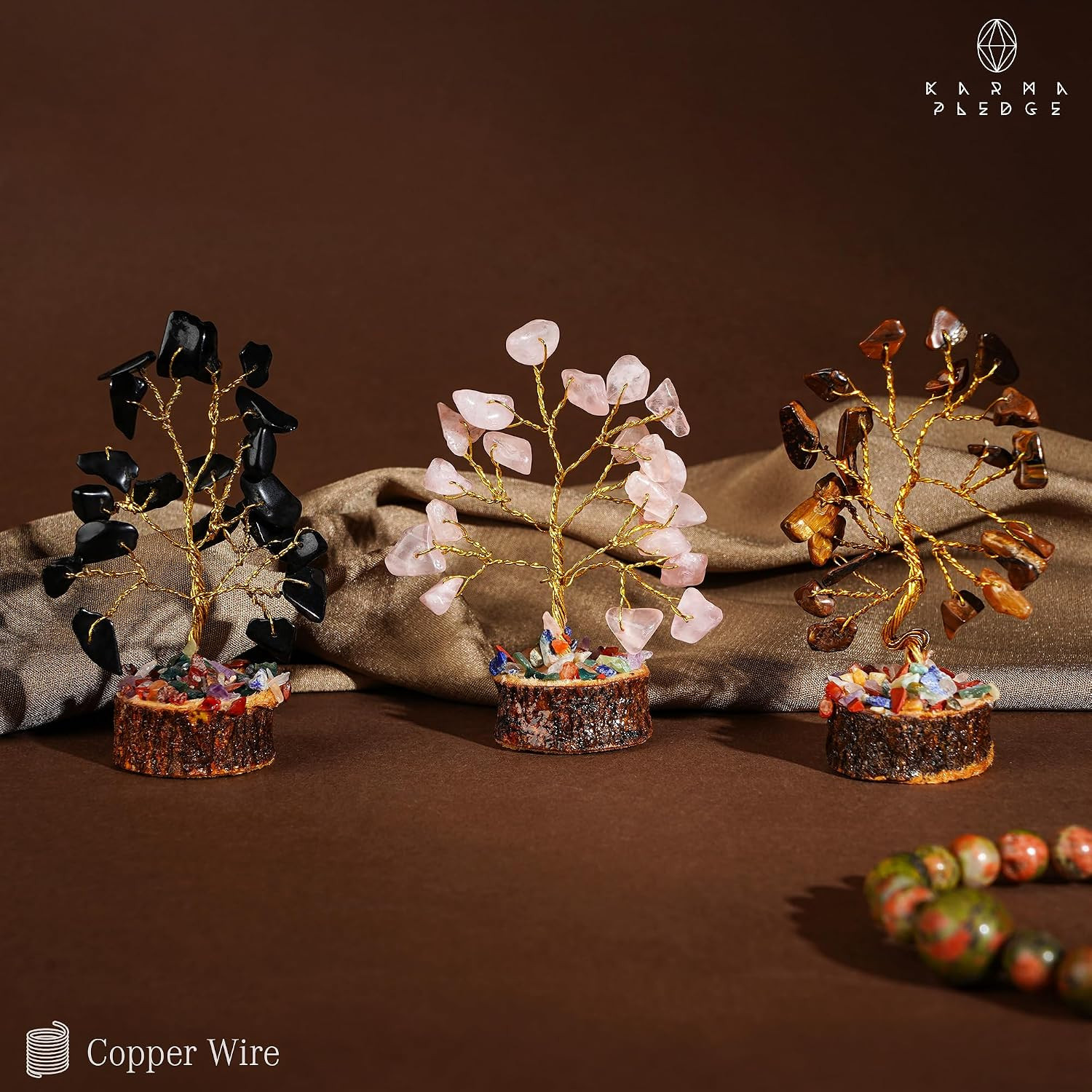 Crystal Tree Set of 12 Unique Birthday Gifts for Women, Sister, Mom, Home Office