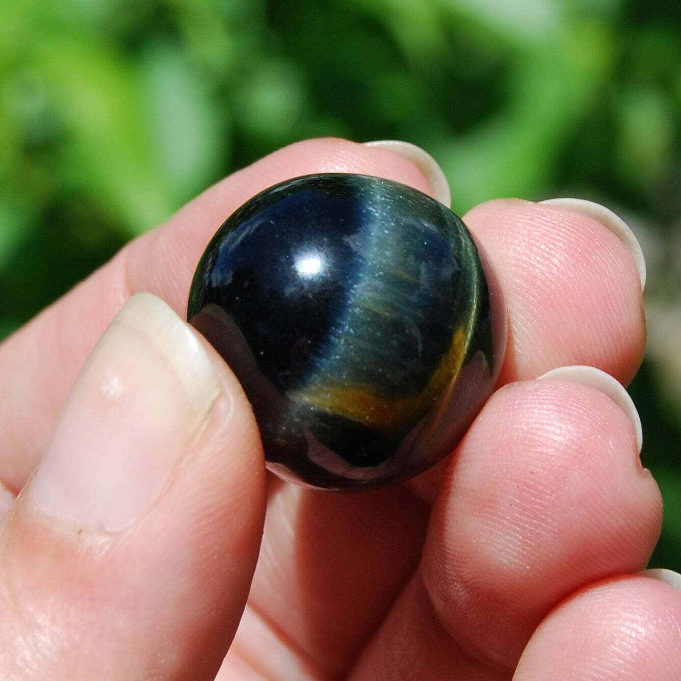 ONE Mini Blue Tiger Eye Crystal Sphere 15mm to 30mm