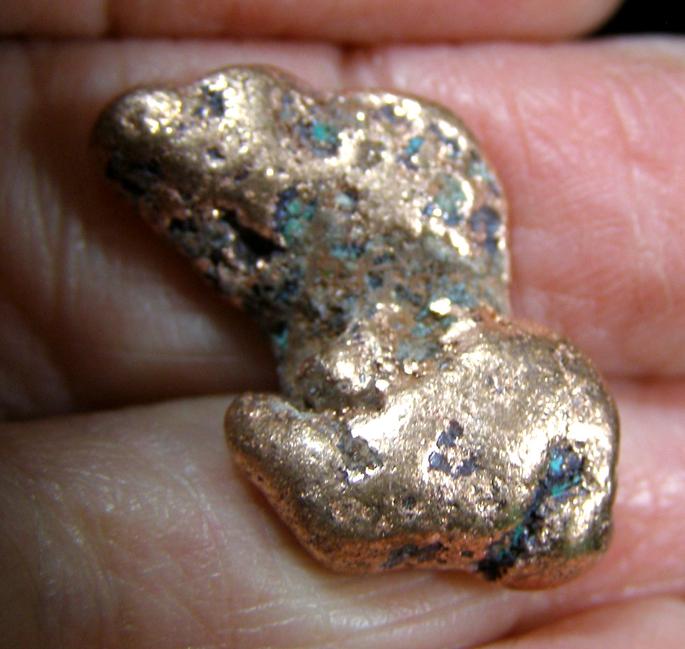 NATIVE COPPER NUGGET – USA – 2.5 x 1.6 x 0.8 cms 9.89 gms #12