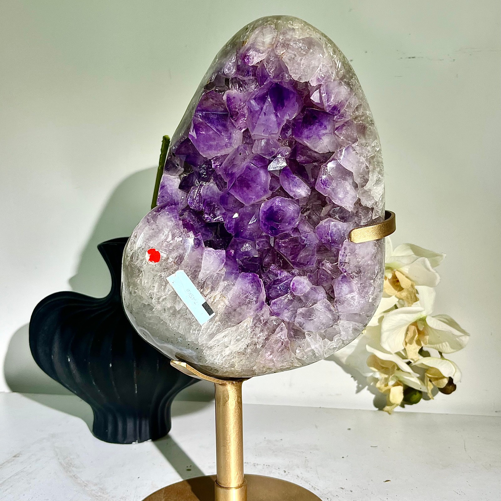 17.67LB Brazil natural Amethyst Cluster Crystal Geode Druzy Energy Rock Gemston
