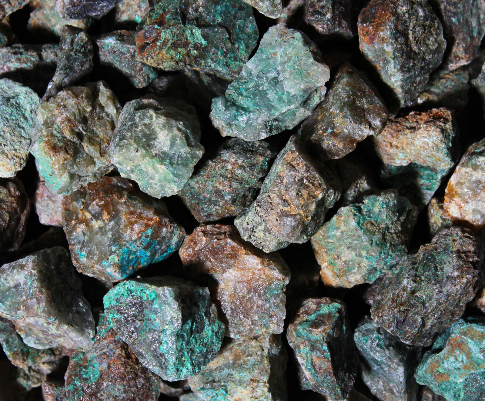 Chrysocolla – Rough Rocks for Tumbling – Bulk Wholesale 1LB options