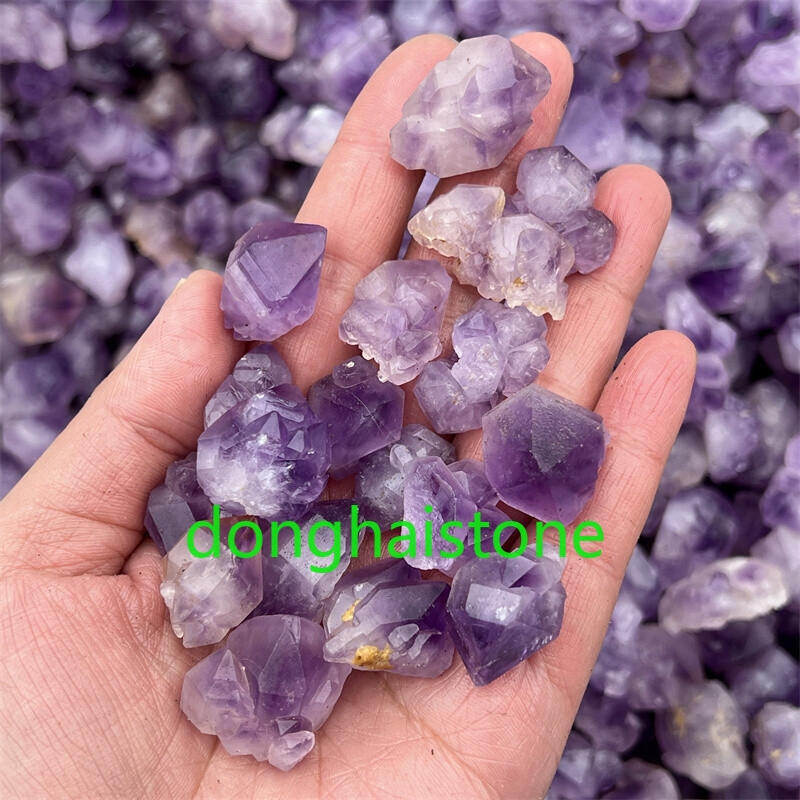 A+ 50g Natural Amethyst Rough Quartz Crystal Mineral Specimens Reiki Healing
