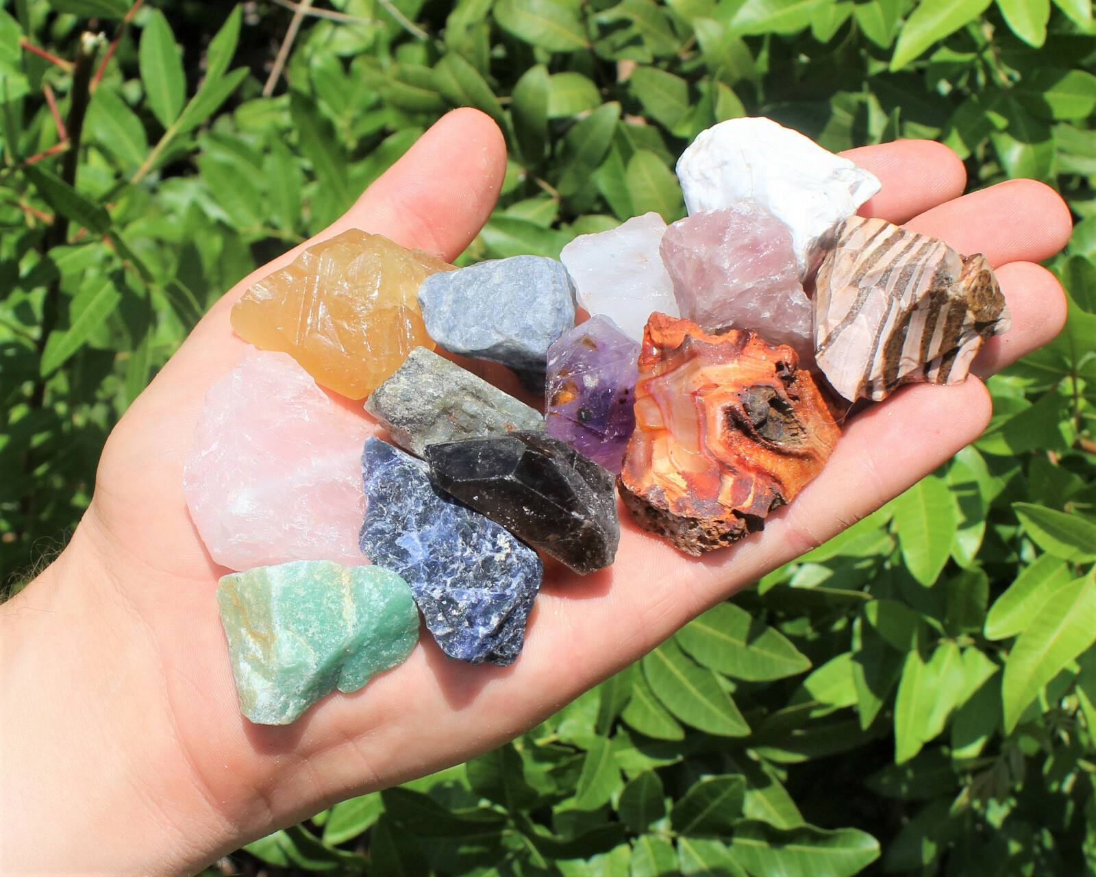 Bulk Mixed Crafters Collection: Gems Crystal Natural Rough Raw HUGE 10lb Lot