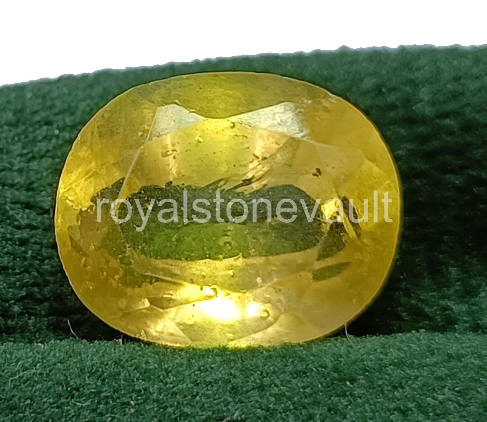 9.00 Ct Natural Yellow Sapphire Oval Shape IGL Certified Loose Gemstone 5AOR