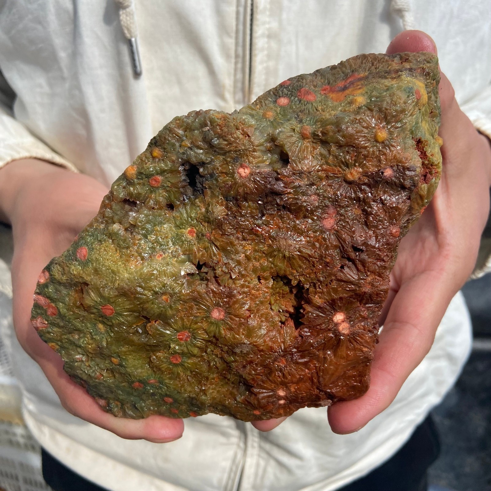 2.7lb Rare Natural colourful ocean jasper quartz crystal rough mineral specimen