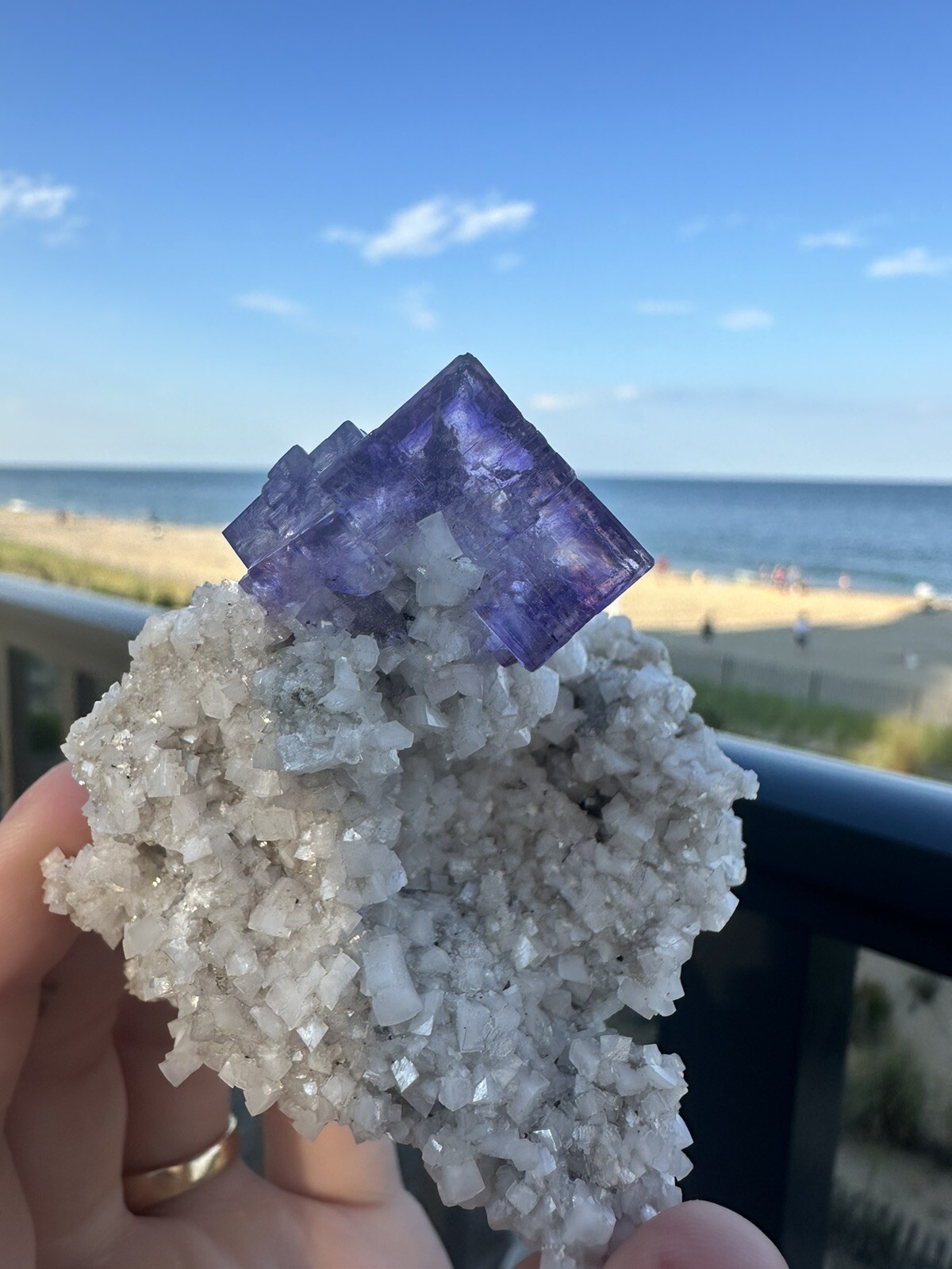 Elmwood Mine Fluorite On dolomite
