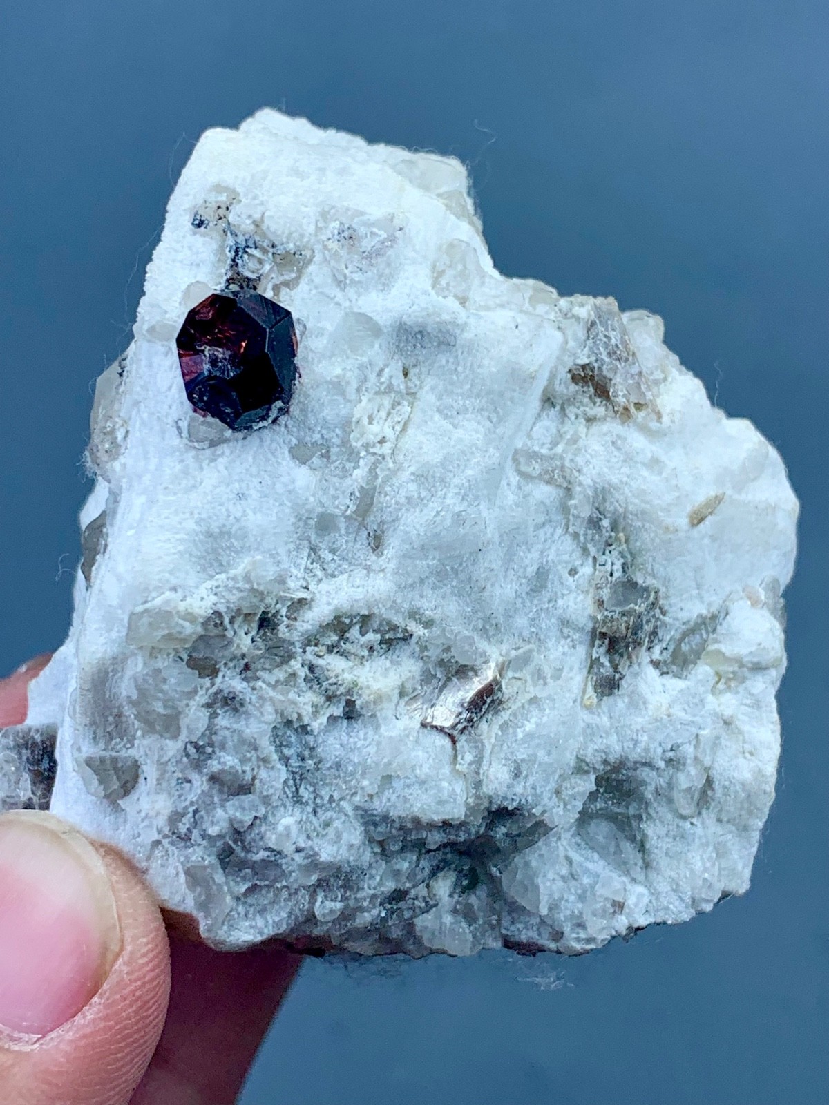 Natural Red Garnet Crystal Specimen from Pakistan (148 grams)