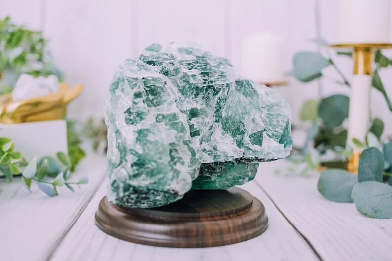 GIANT Green Fluorite Stones Large Raw Healing Crystals Natural Lapidary Rocks