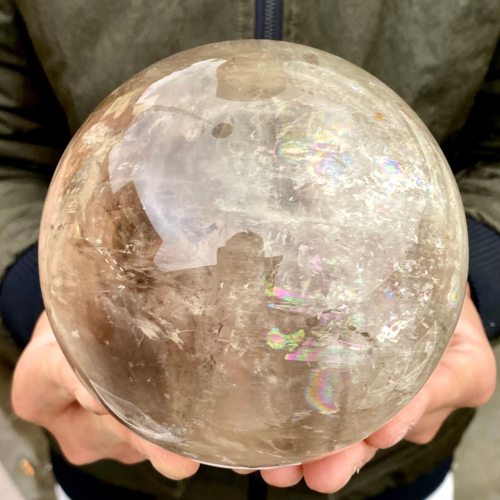 3.15LB Natural clear quartz sphere quartz crystal ball reiki Energy healing