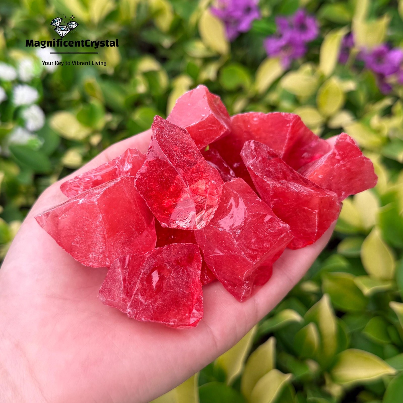 3PCS Raw Cherry Quartz Stone Natural Rough Gemstones Mineral Specimens Crystal