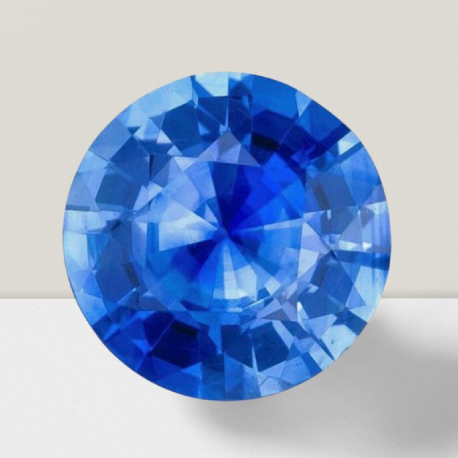 Blue Sapphire Round Cut Gemstone 3.50 Cts – 10 mm AAA+ Loose Gem