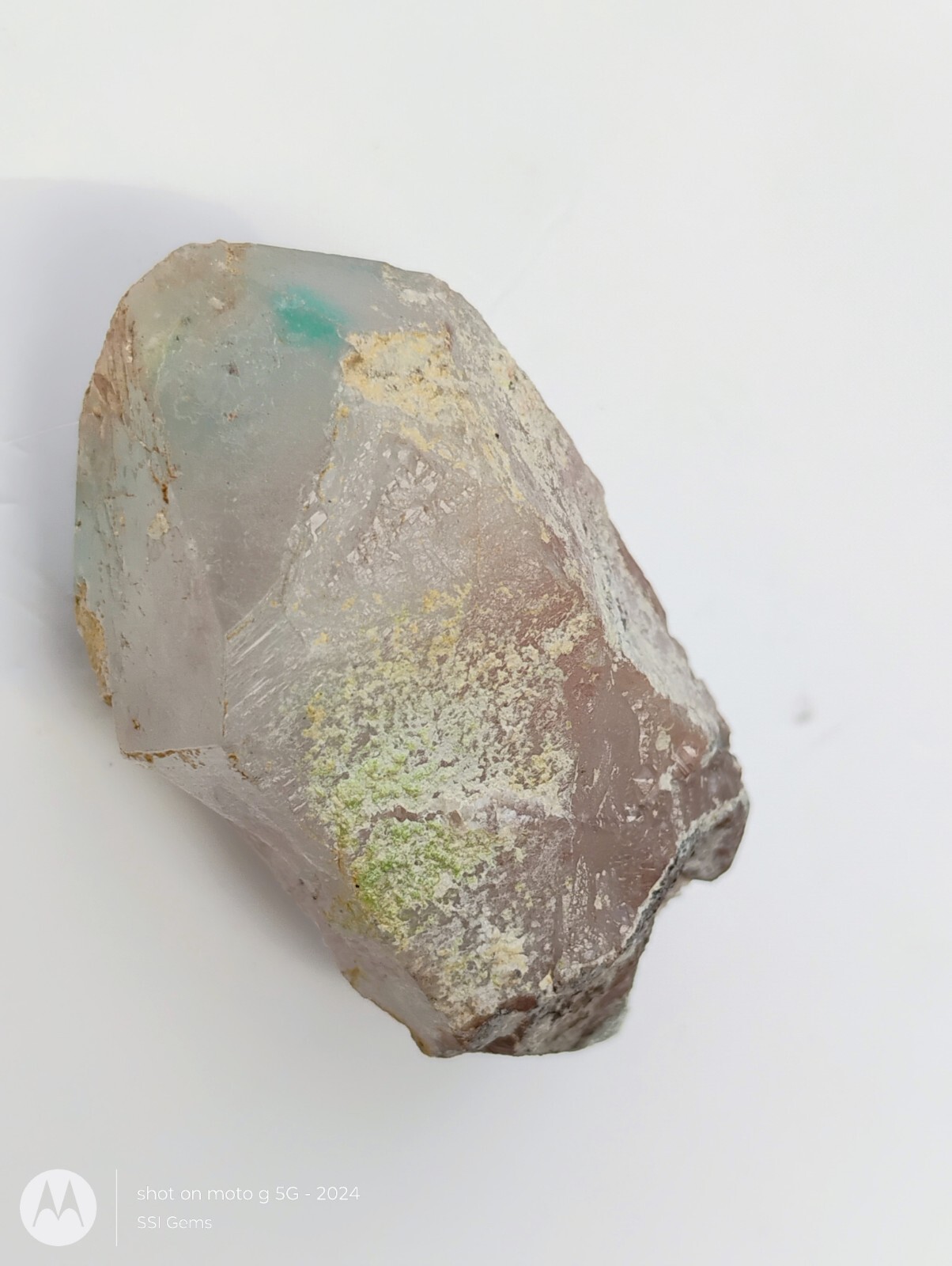 Ajoite Included Quartz Crystal