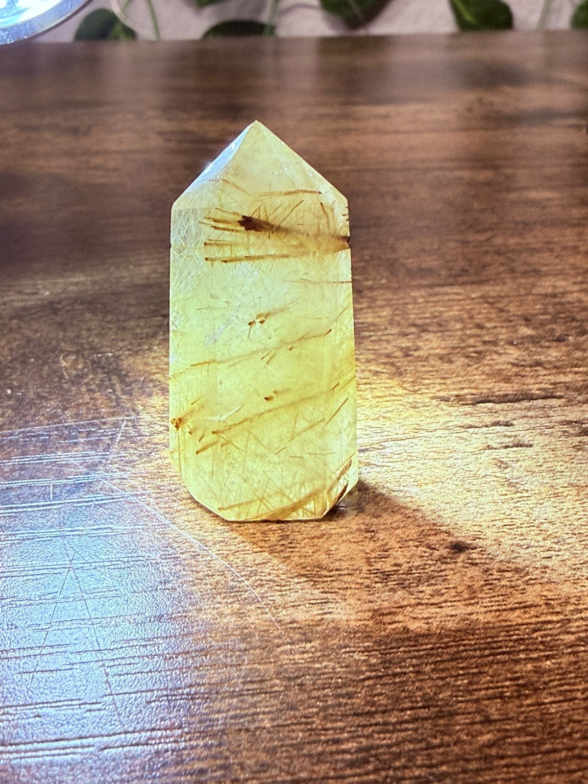 Golden Rutilated Quartz Crystal Tower