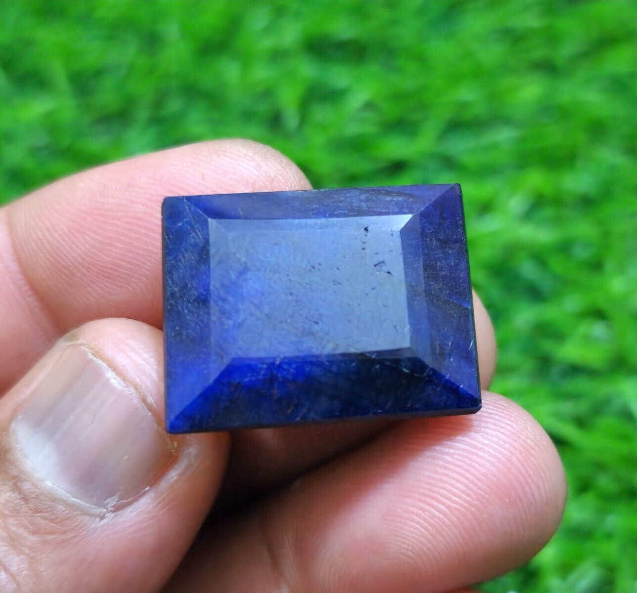 56.20 Crt Stunning Fine Blue Sapphire Faceted Octagon Loose Gemstone For Jewelry