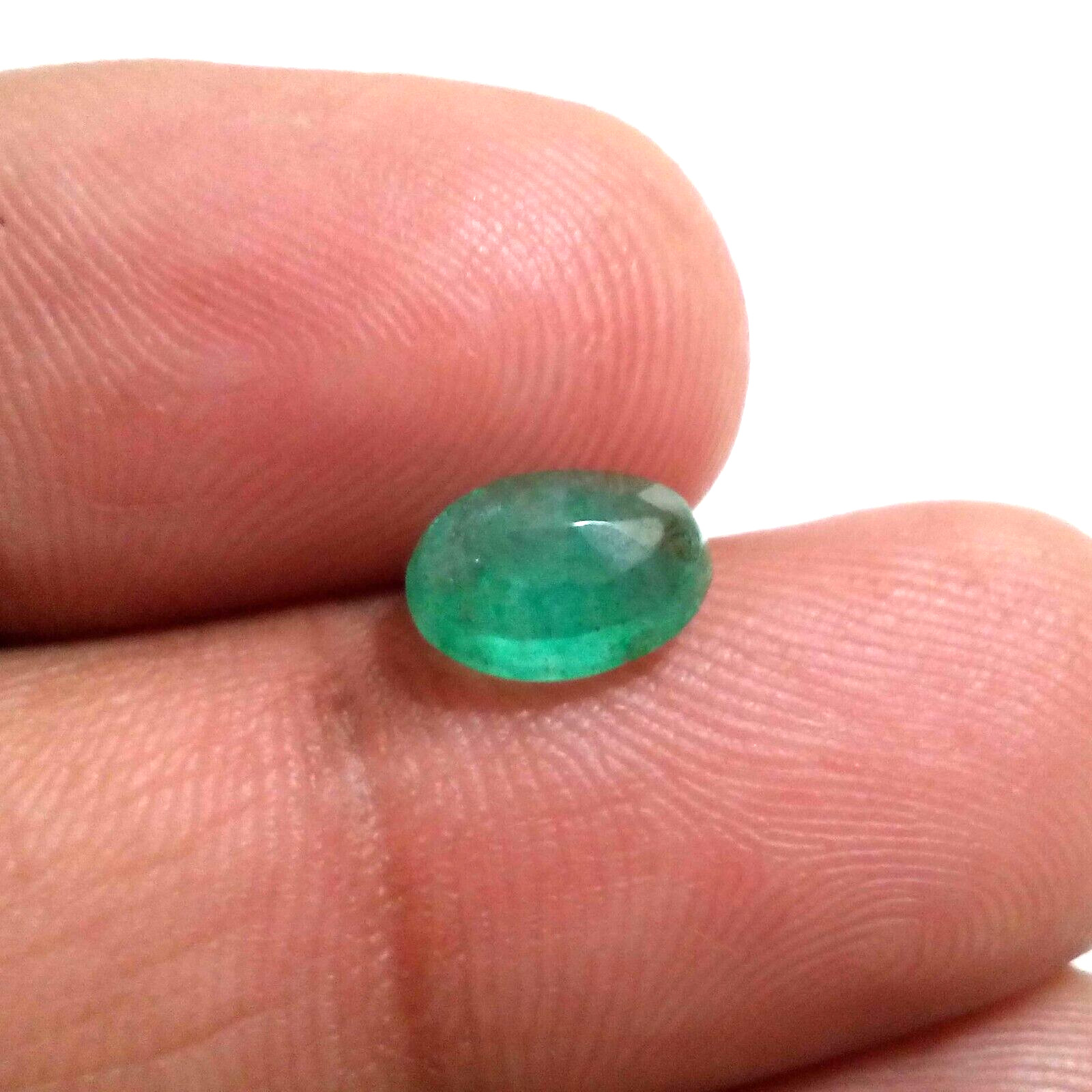 Wonderful A+Zambian Emerald Oval Shape 1.95 Crt Top Green Faceted Loose Gemstone