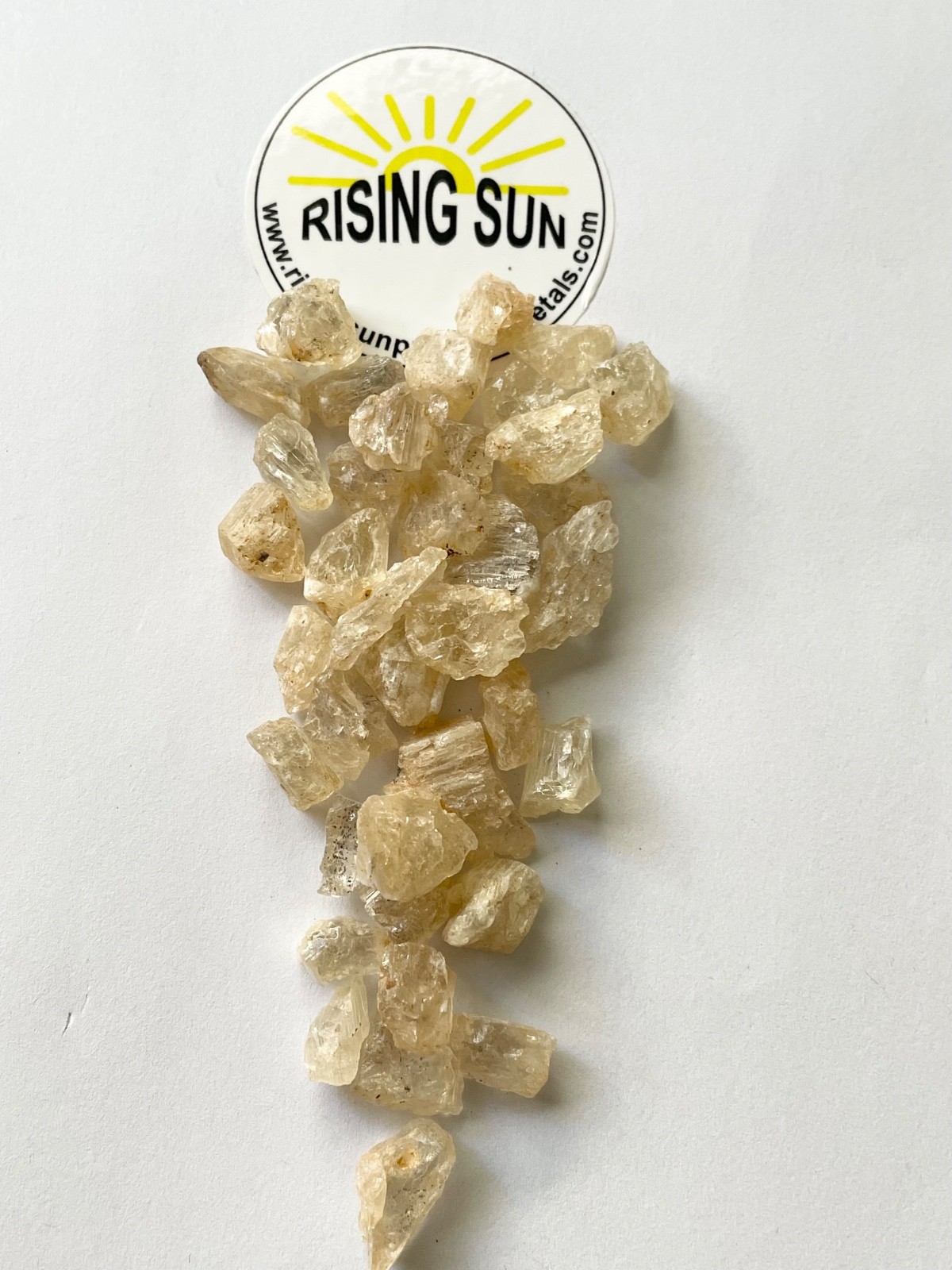 48 Grams Amazing Gem Natural Clear Golden Scapolite Crystal From Mozambique