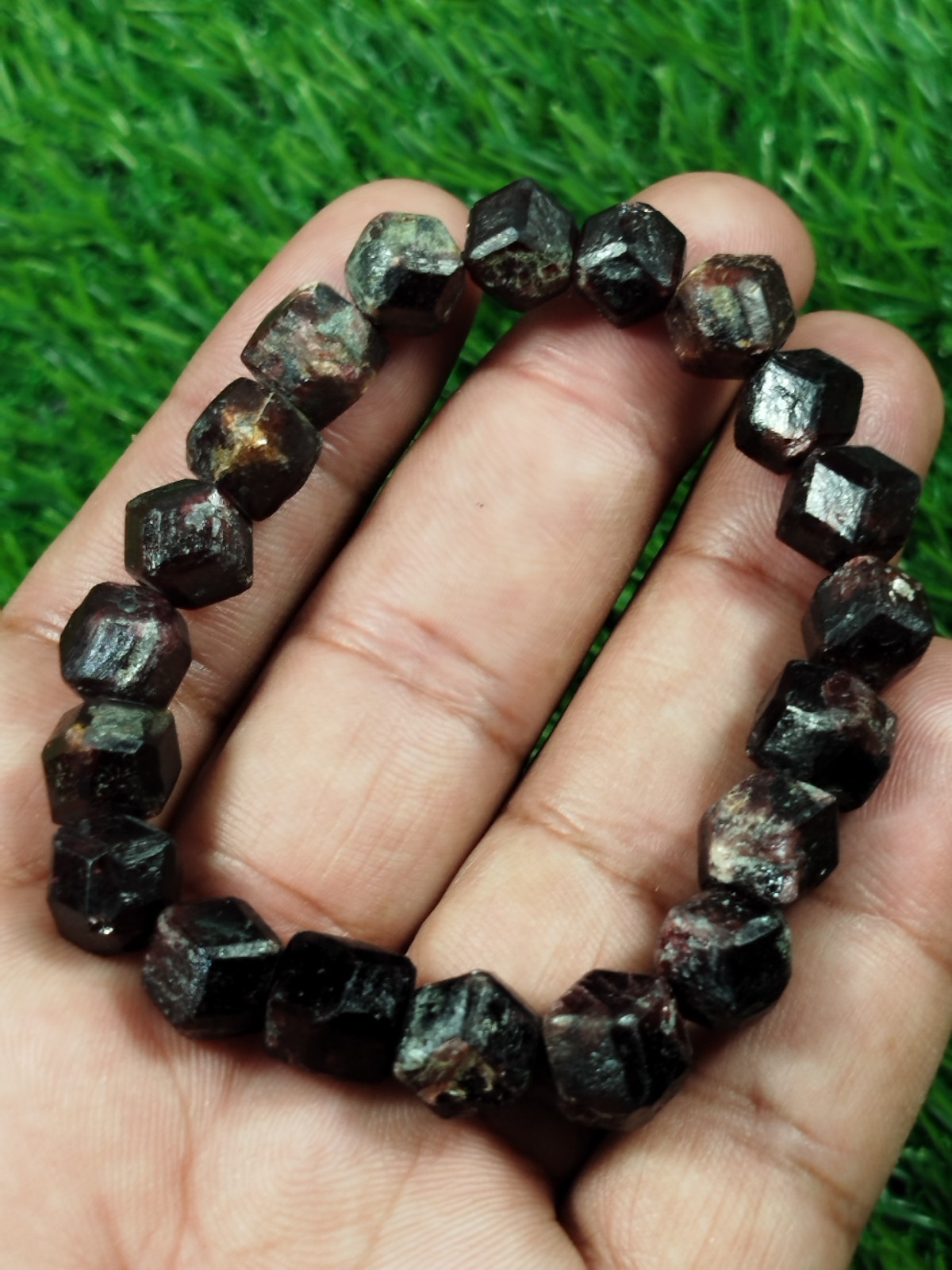 44 Grams Almandine Garnet Stackable Bracelet From Skardu Pakistan