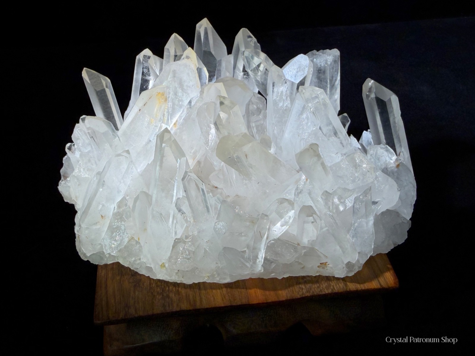 1.2LB Natural Clear White Quartz Crystal Cluster | Multi-Point Specimen