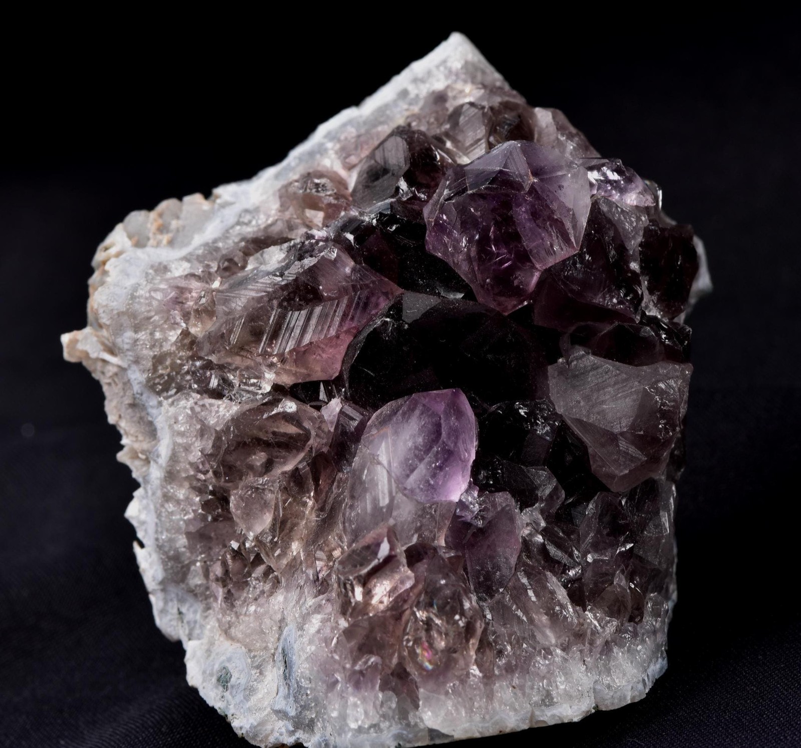 Turkish Amethyst Cluster Dark Purple Crystals Points Enchanting geode #8179