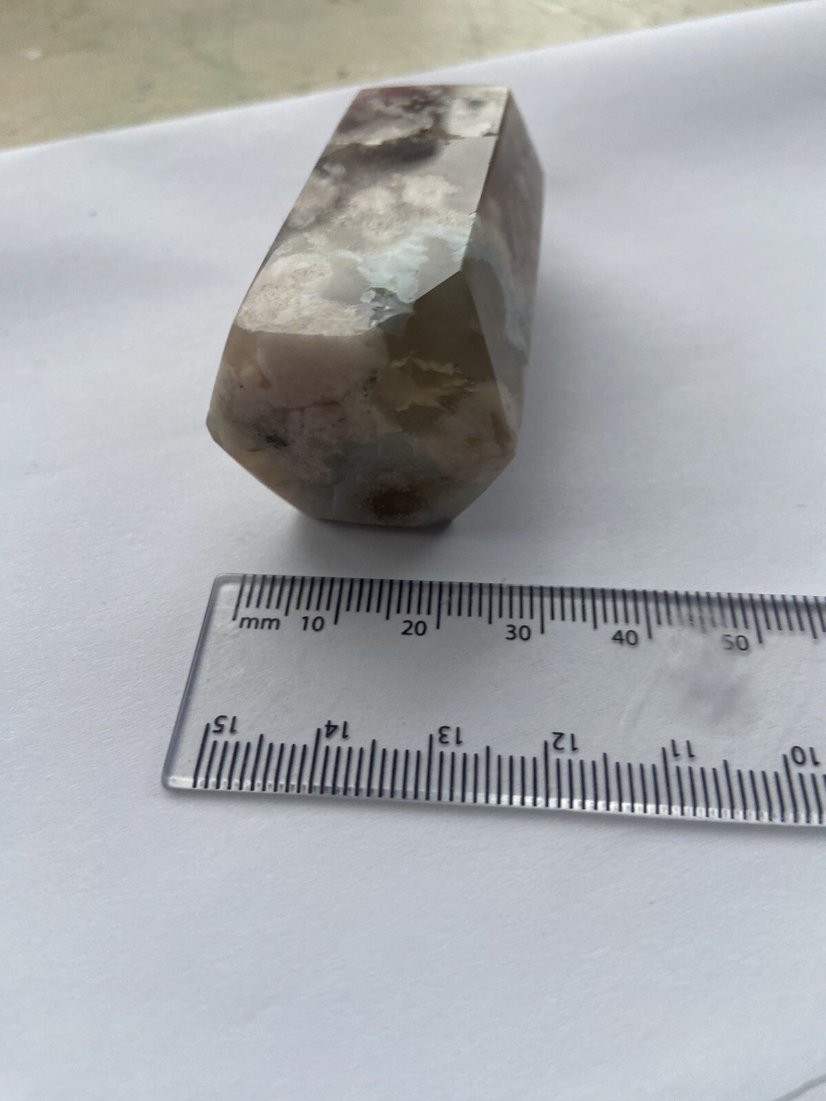 Flower Blossom Agate Crystal Tower Point 7-8cm Obelisk HIGH QUALITY DRUZY Polish