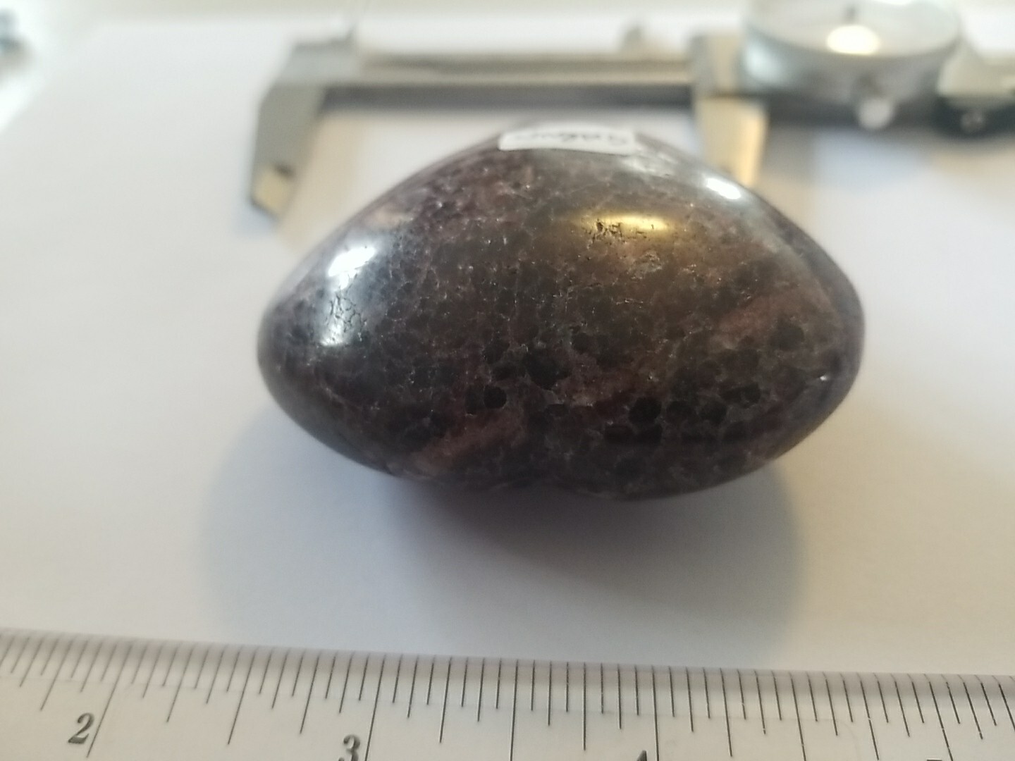 Natural Rare Red Purple Garnet Crystal Heart Stone Mineral Specimen 205g