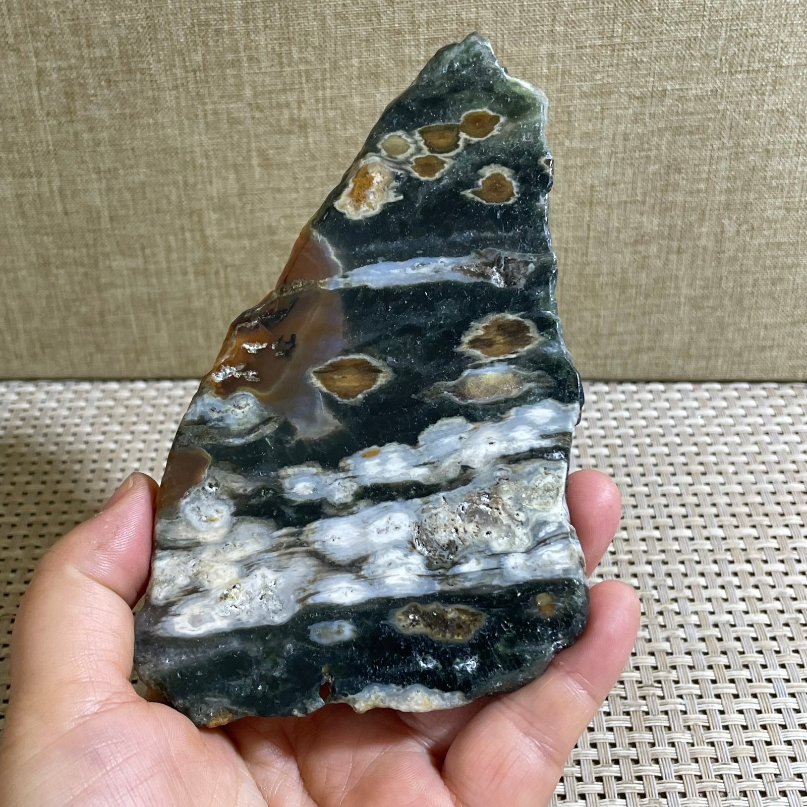 BEAUTIFUL NATURAL ROUGH OCEAN JASPER STONE MINERAL MADAGASCAR 155g