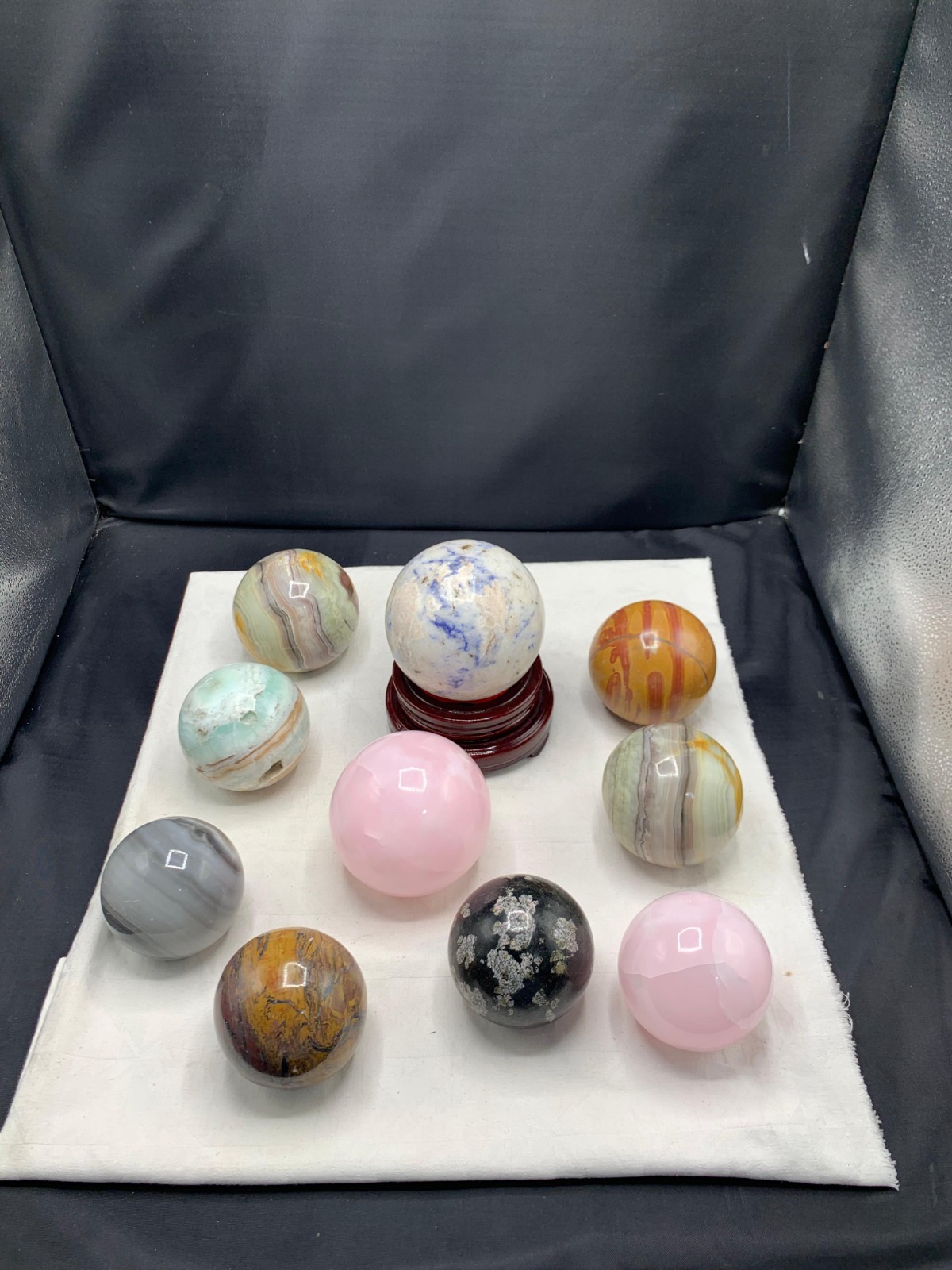 12.5KG Mixed Stone Spheres Bulk Lot – Large Size Crystal Balls Premium Quality
