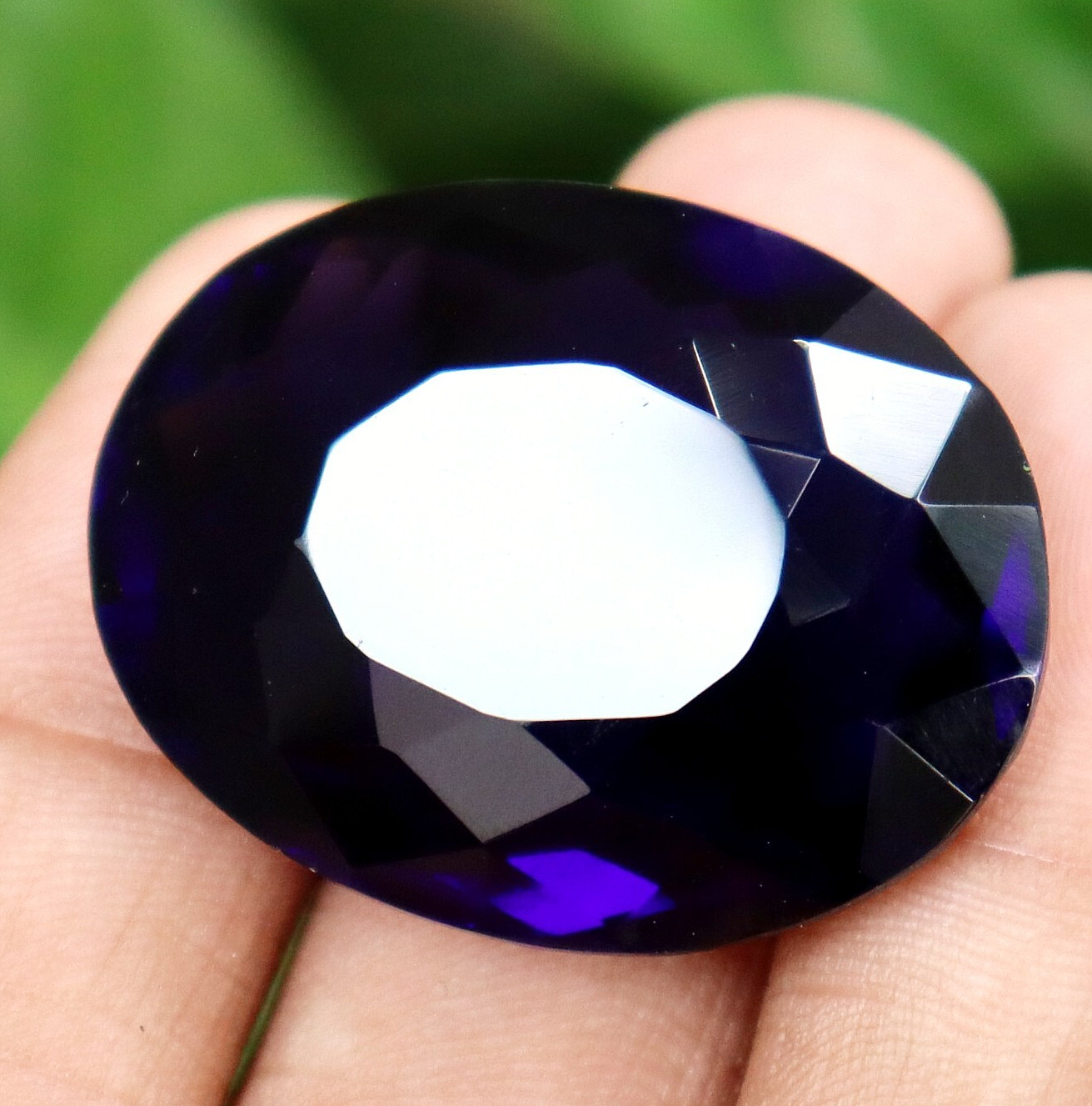 Oval Shape 76.05 Ct Certified Loose Gemstone Purple Amethyst Natural Gemstone