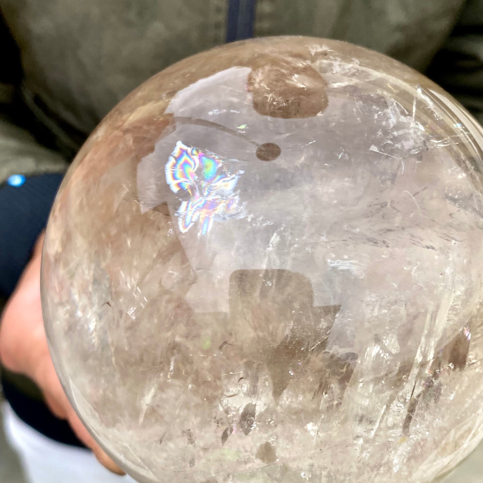 3.15LB Natural clear quartz sphere quartz crystal ball reiki Energy healing